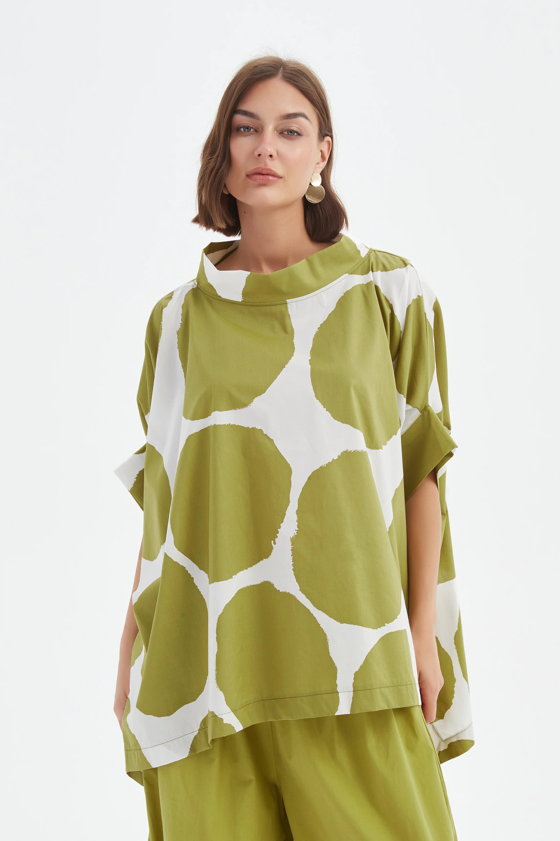 STRUCTURED NECK PRINT TUNIC - Image 3