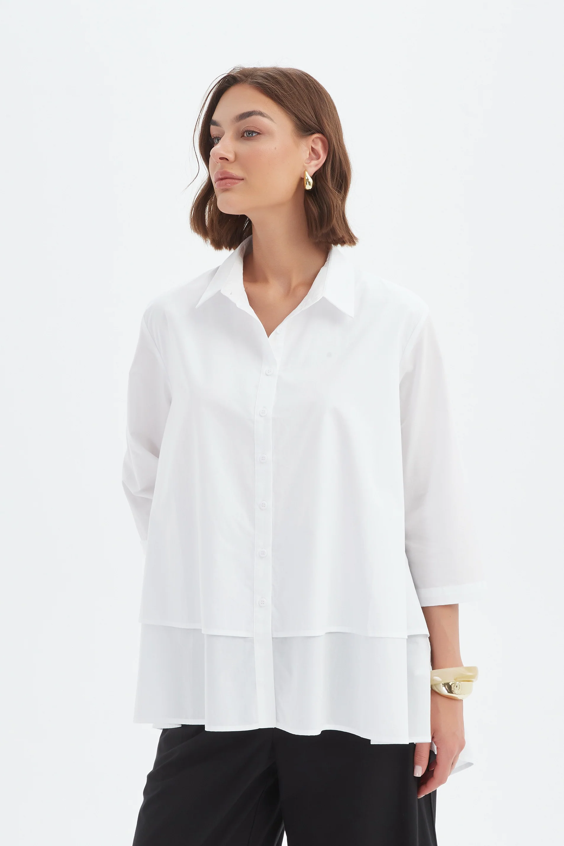 TIERED FRONT LYOCELL SHIRT - Image 12