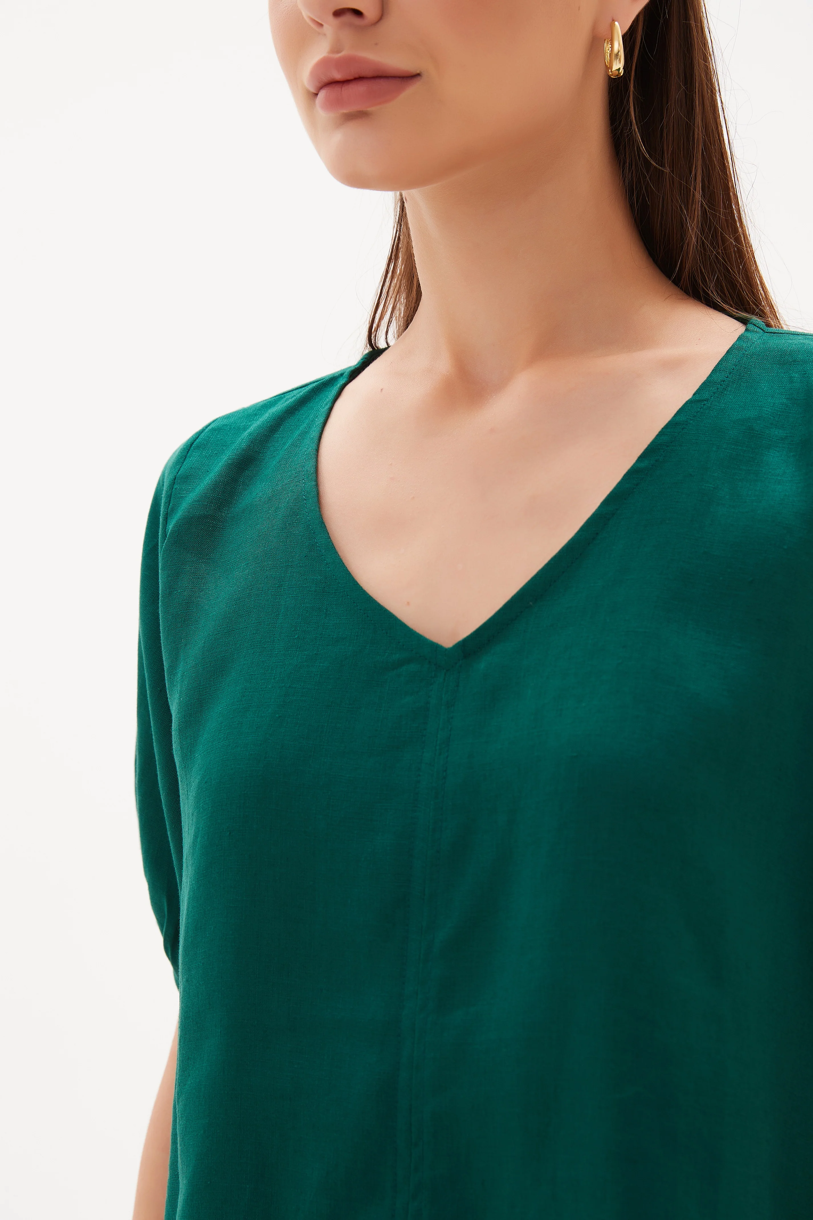 V NECK BISHOP SLEEVE TOP - Image 30
