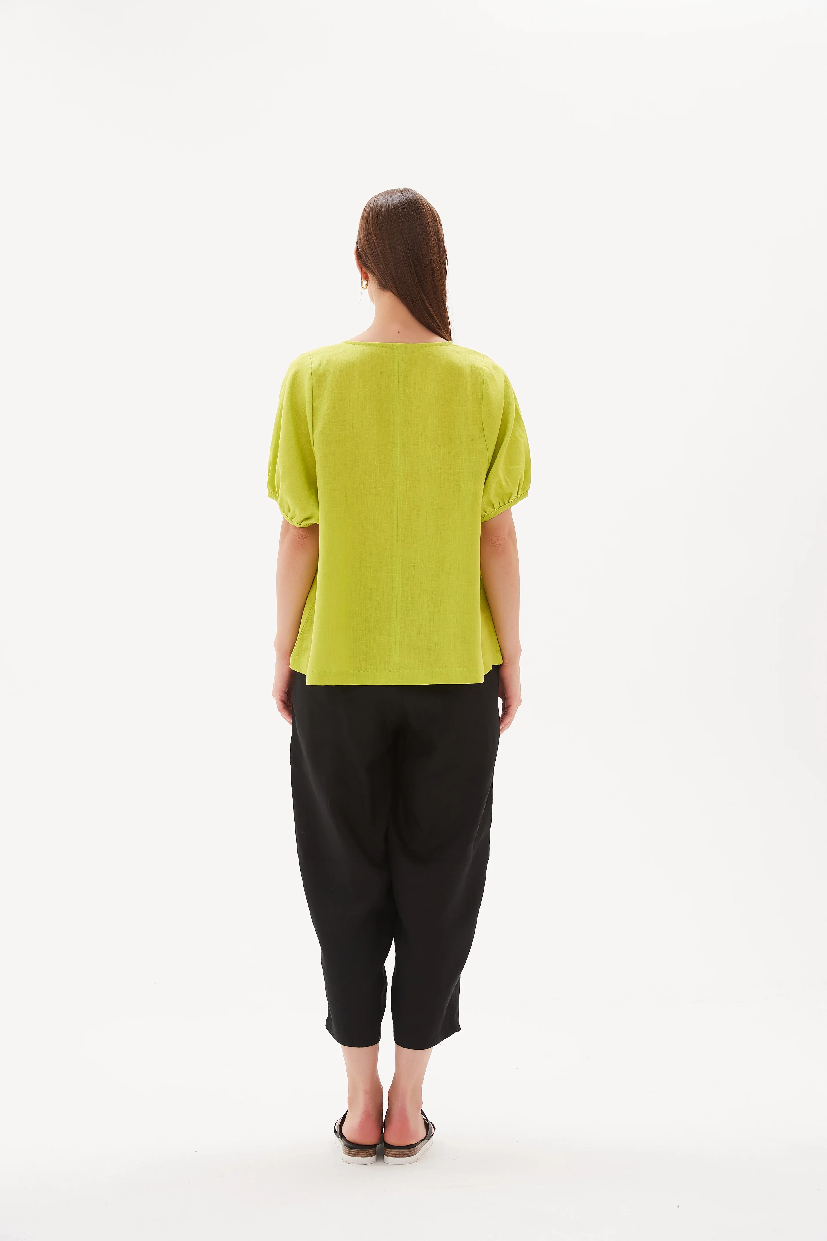 V NECK BISHOP SLEEVE TOP - Image 42
