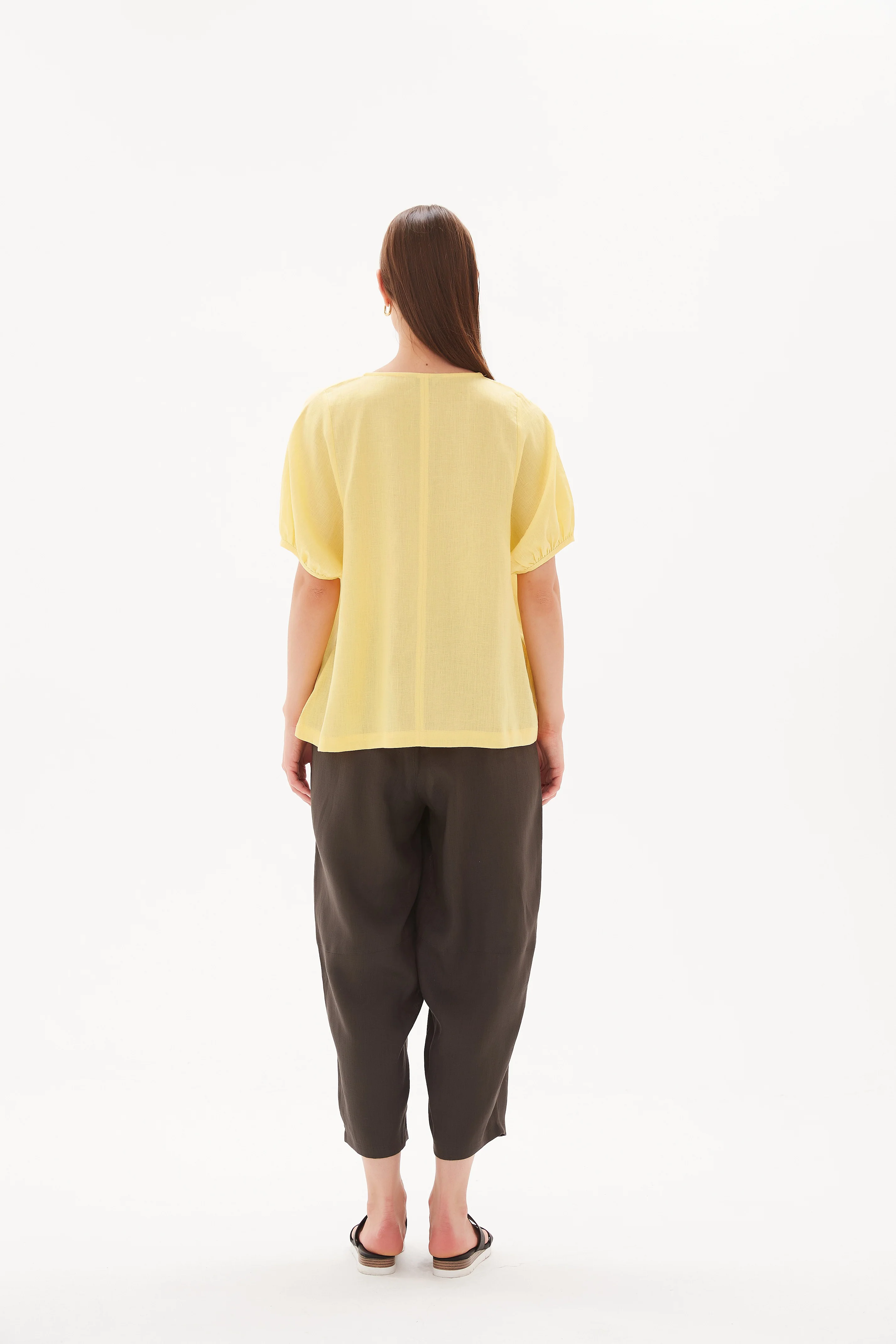 V NECK BISHOP SLEEVE TOP - Image 53