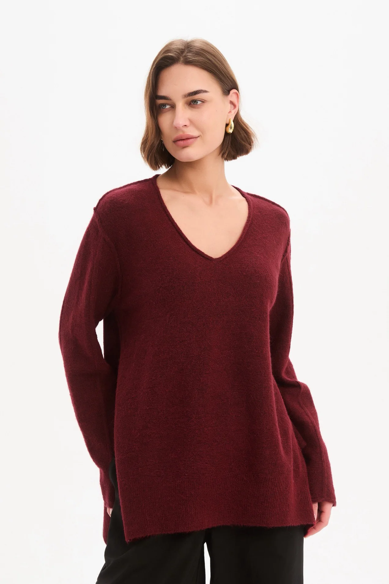 V NECK SPLIT KNIT - Image 18