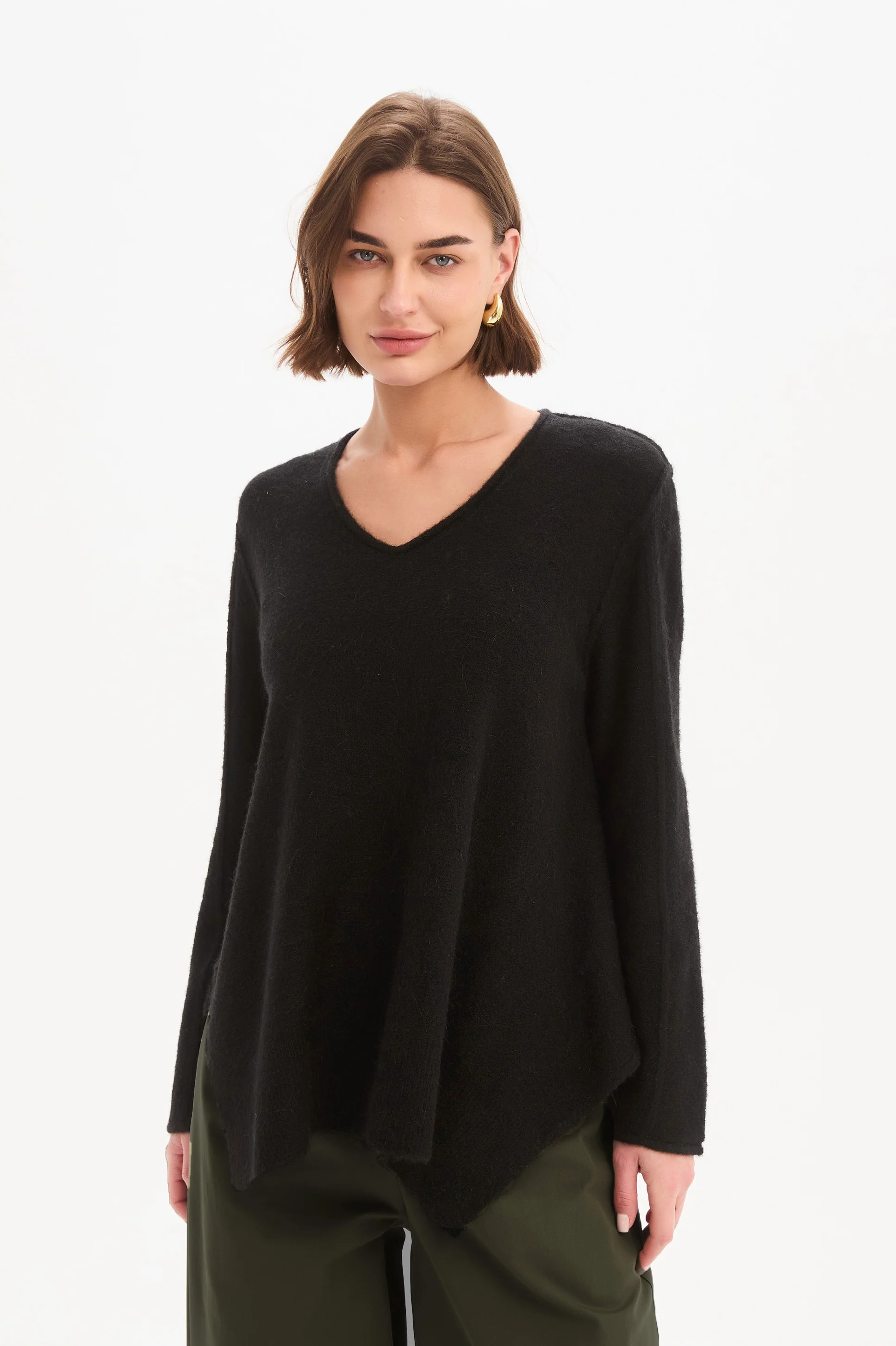 V NECK SPLIT KNIT - Image 8