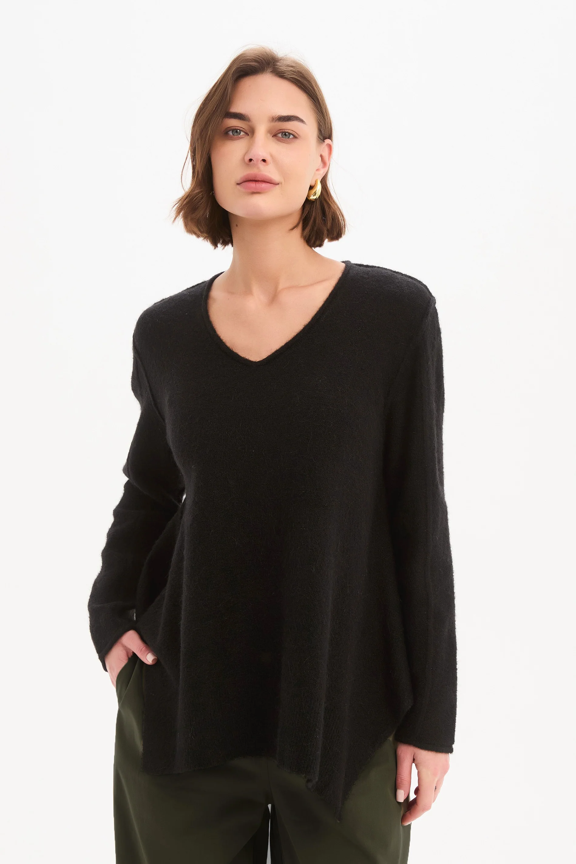 V NECK SPLIT KNIT - Image 9
