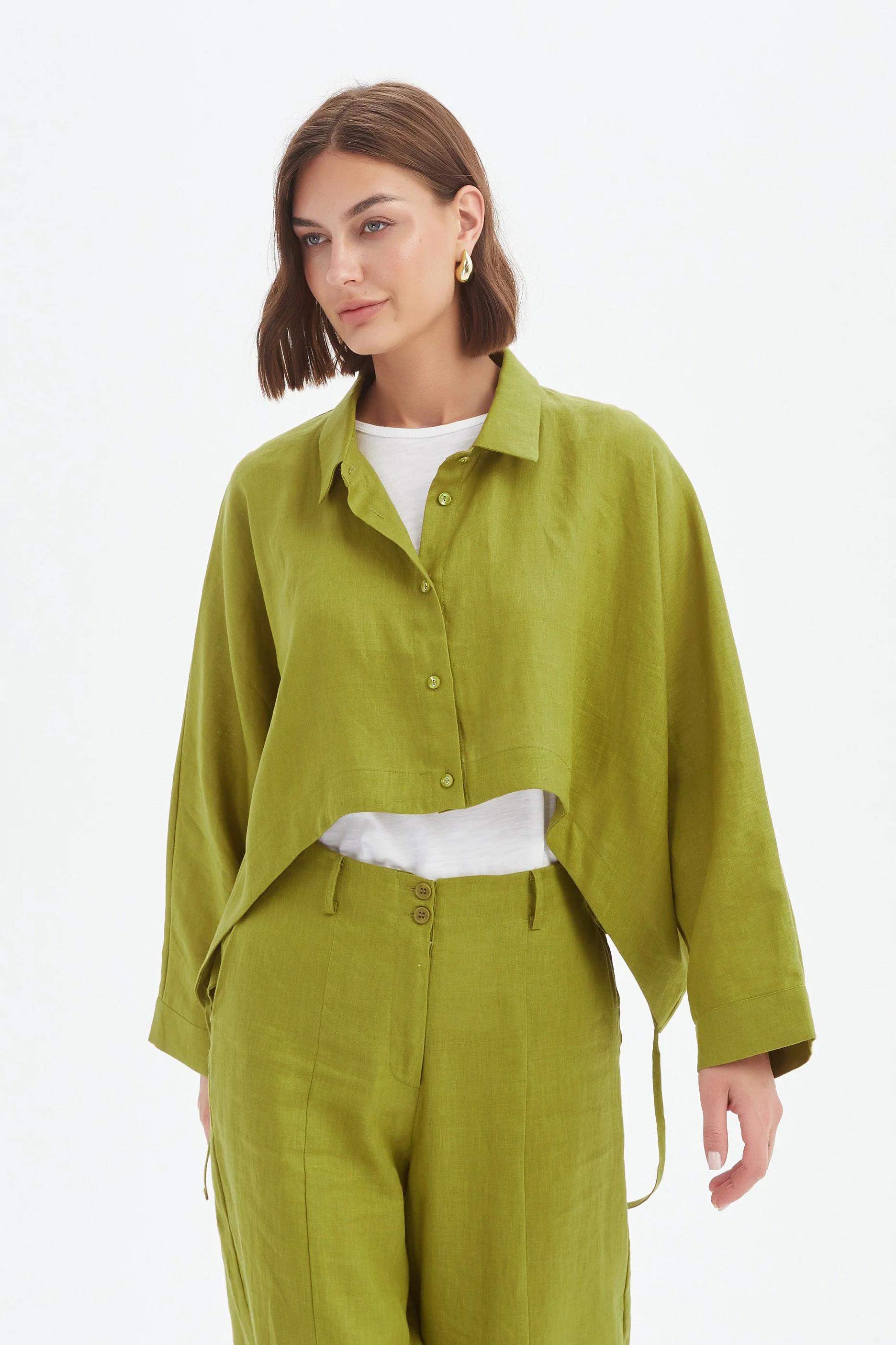 WIDE CROP OVERSHIRT - Image 14