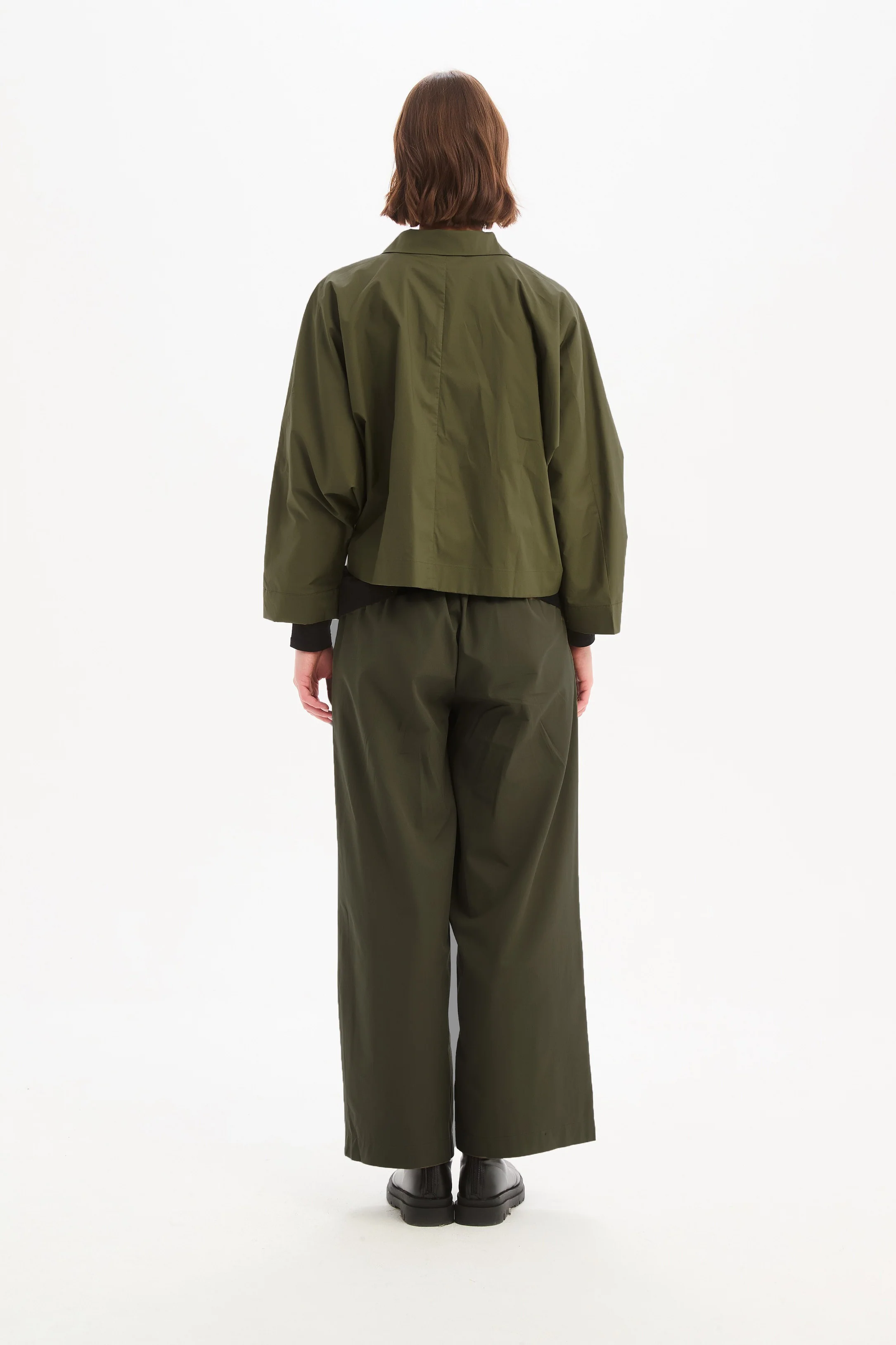 WIDE CROP POPLIN OVERSHIRT - Image 15