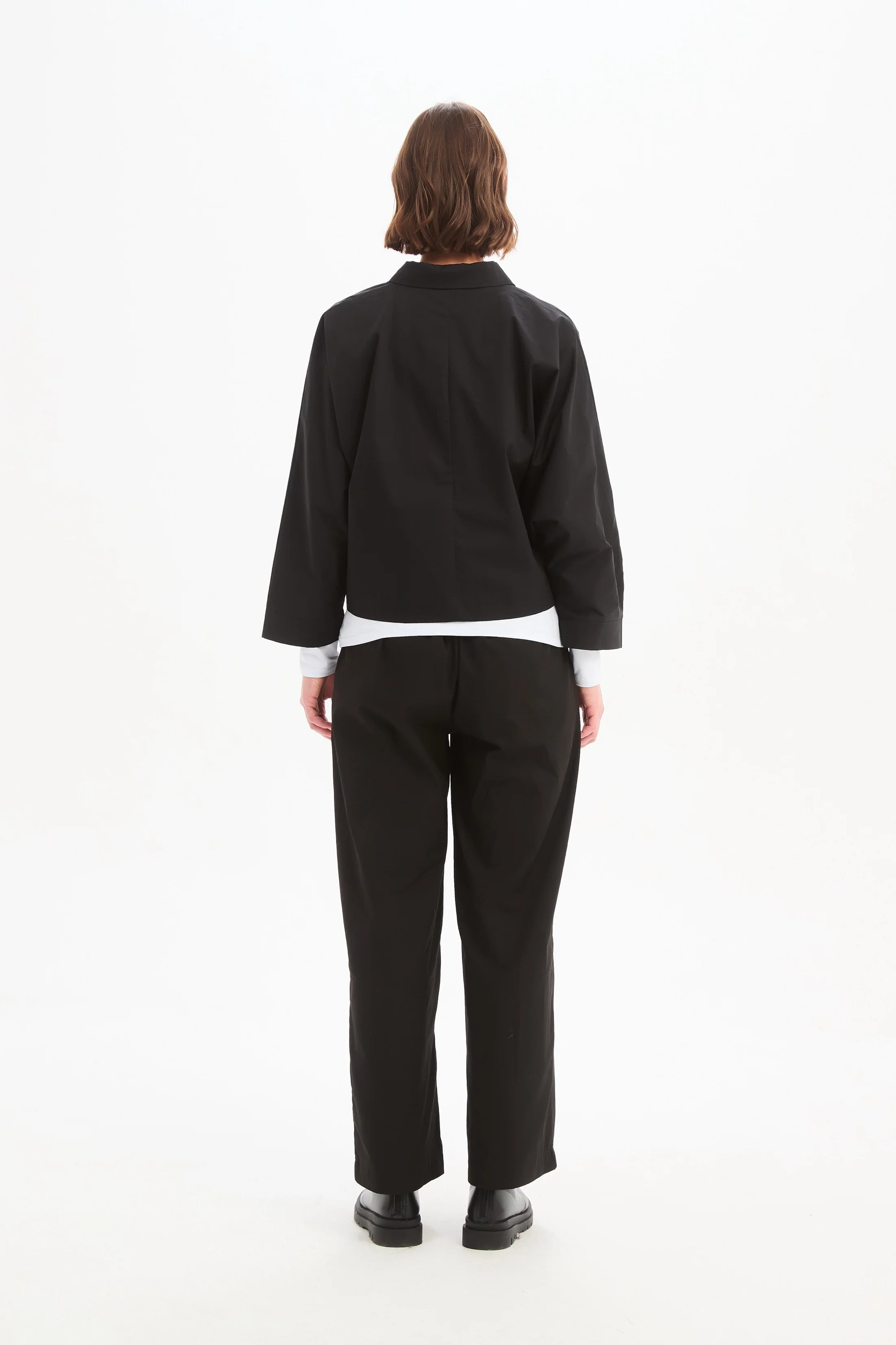 WIDE CROP POPLIN OVERSHIRT - Image 16