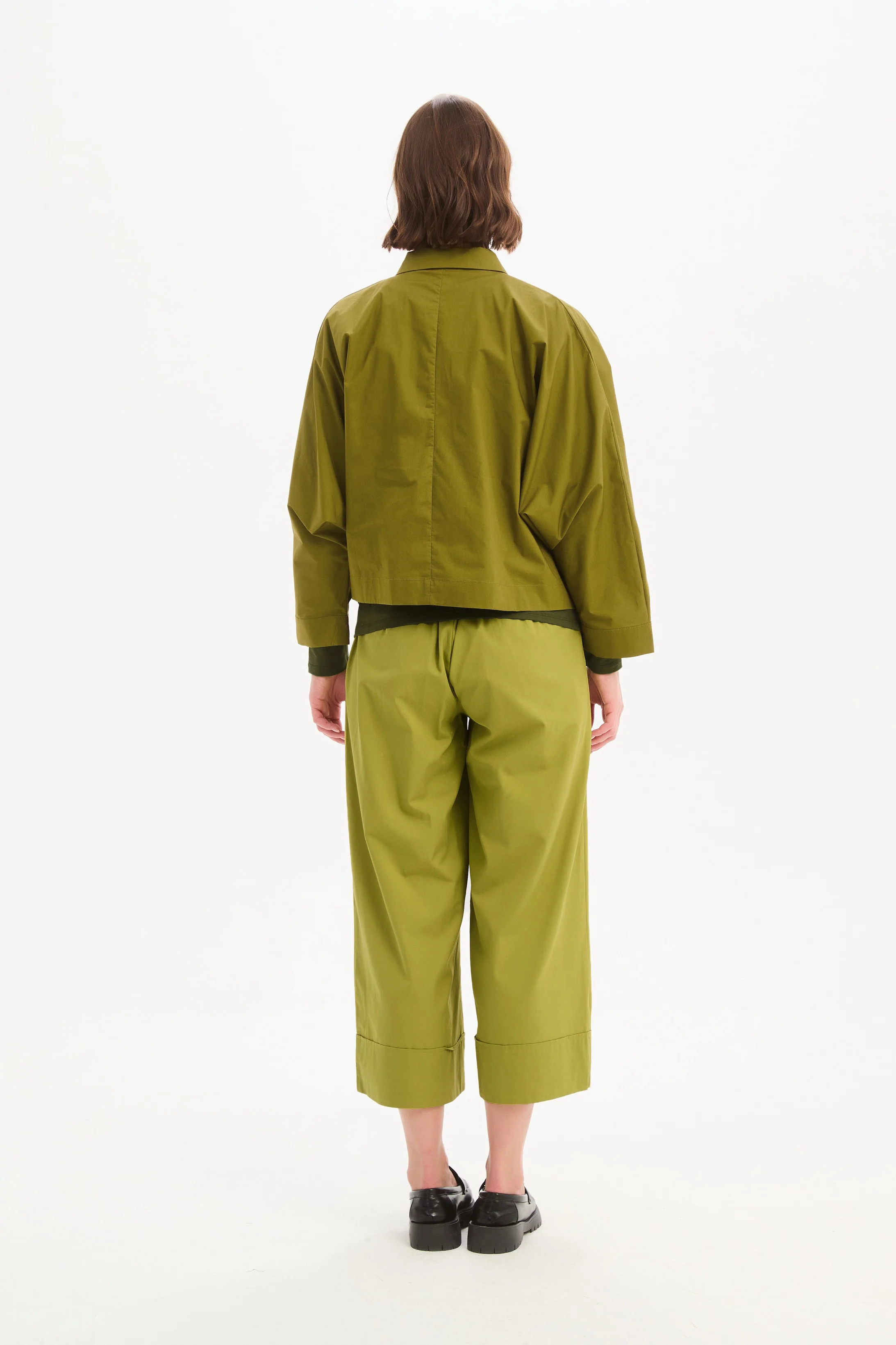 WIDE CROP POPLIN OVERSHIRT - Image 22