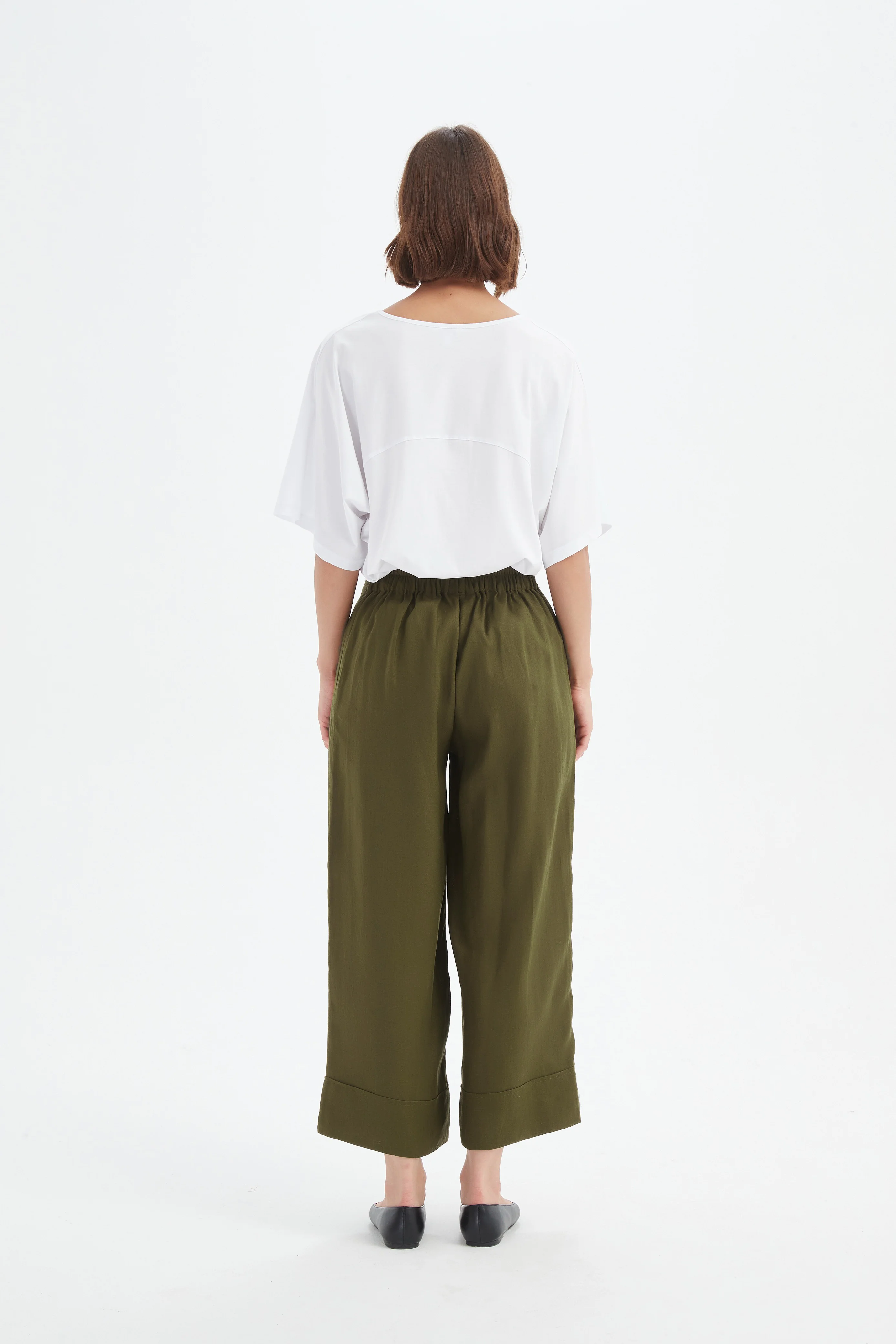 WIDE LEG LINEN PANT - Image 11