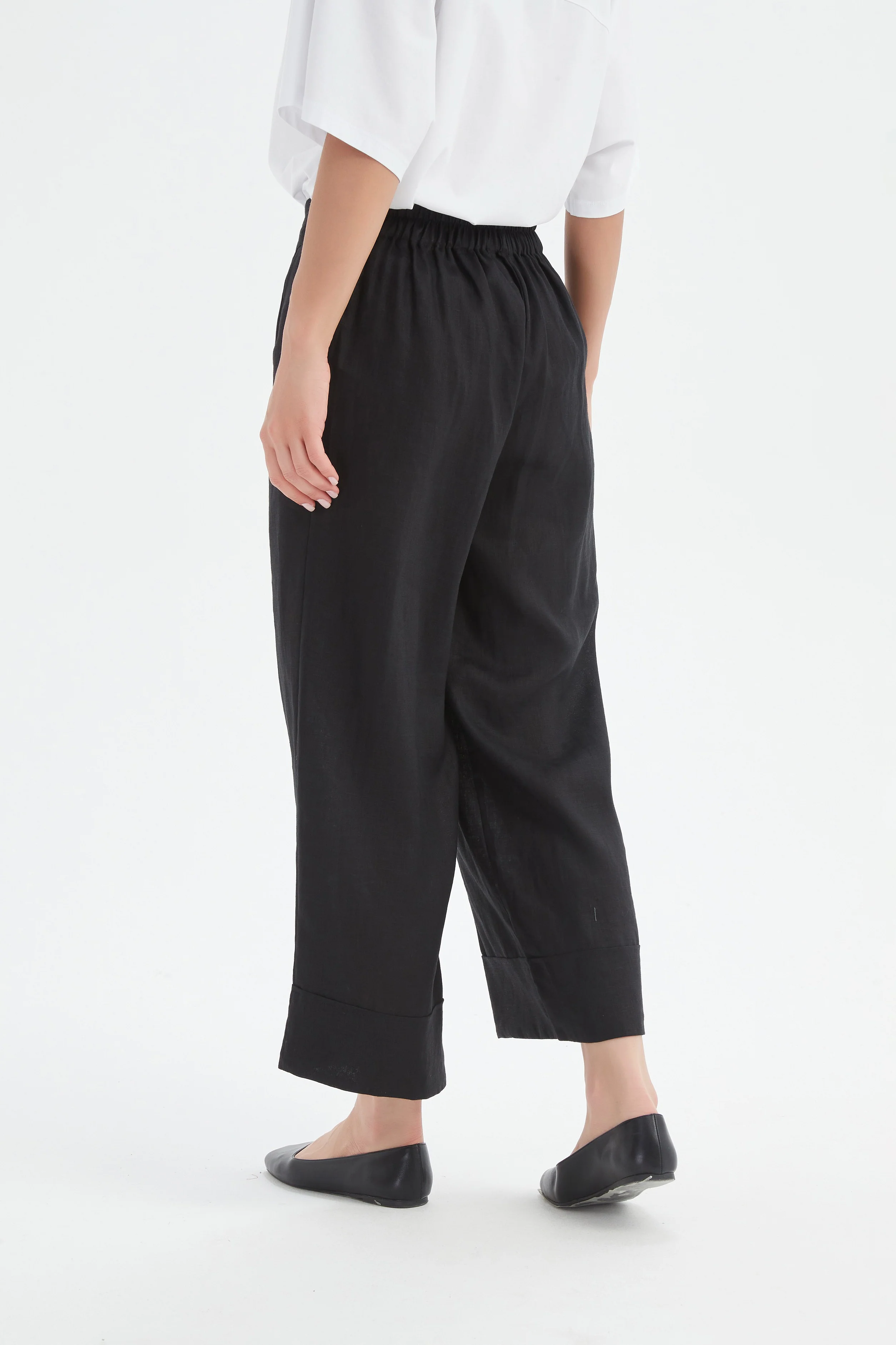 WIDE LEG LINEN PANT - Image 13