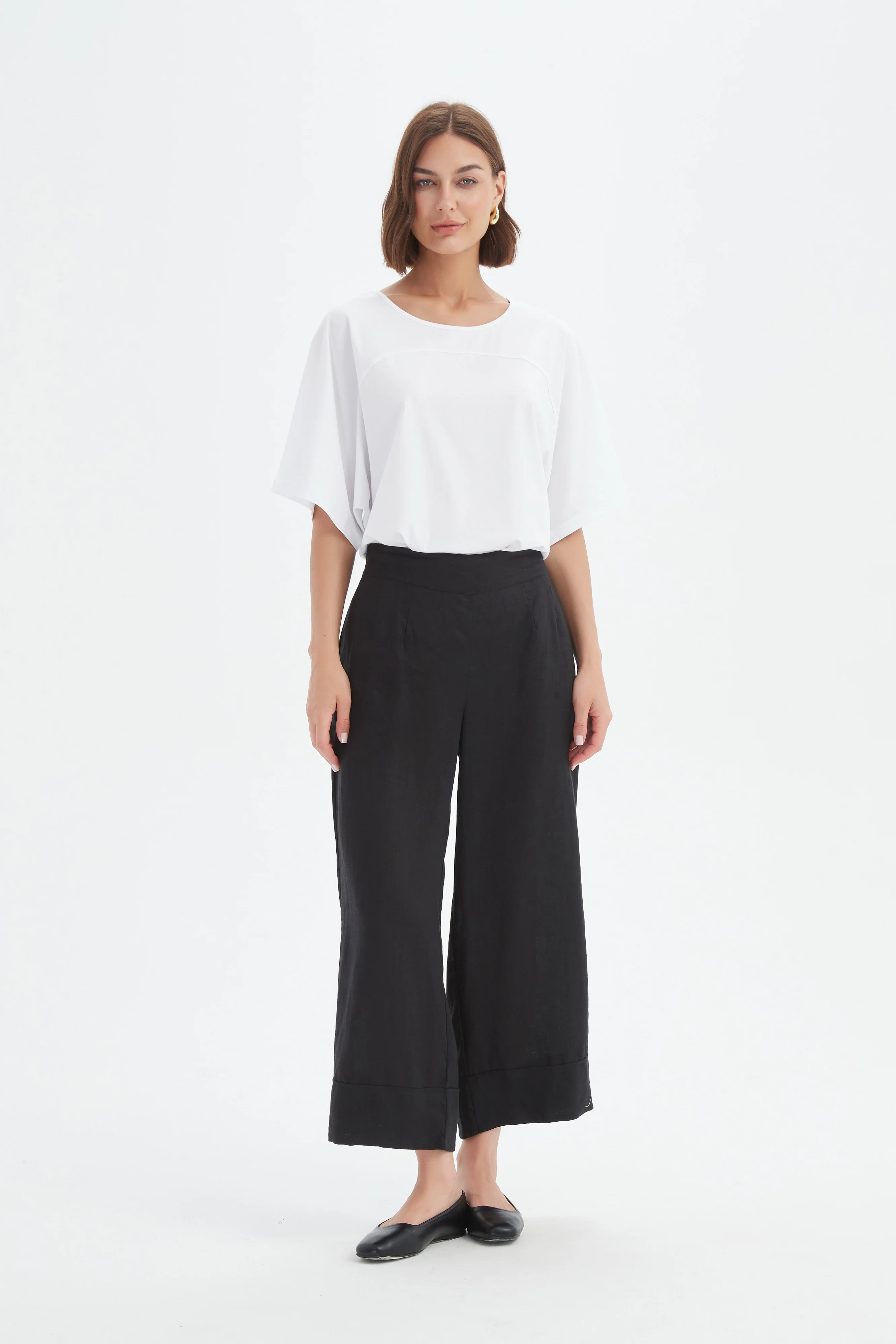 WIDE LEG LINEN PANT - Image 14