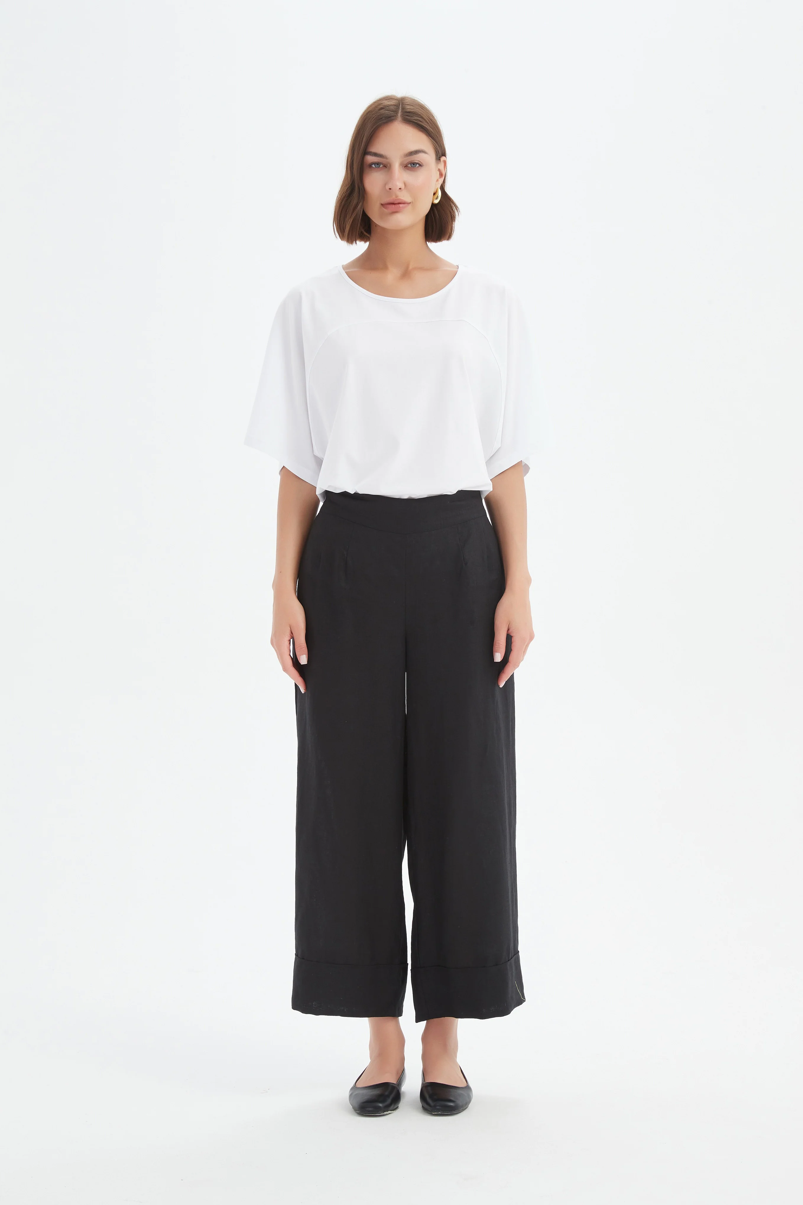 WIDE LEG LINEN PANT - Image 15