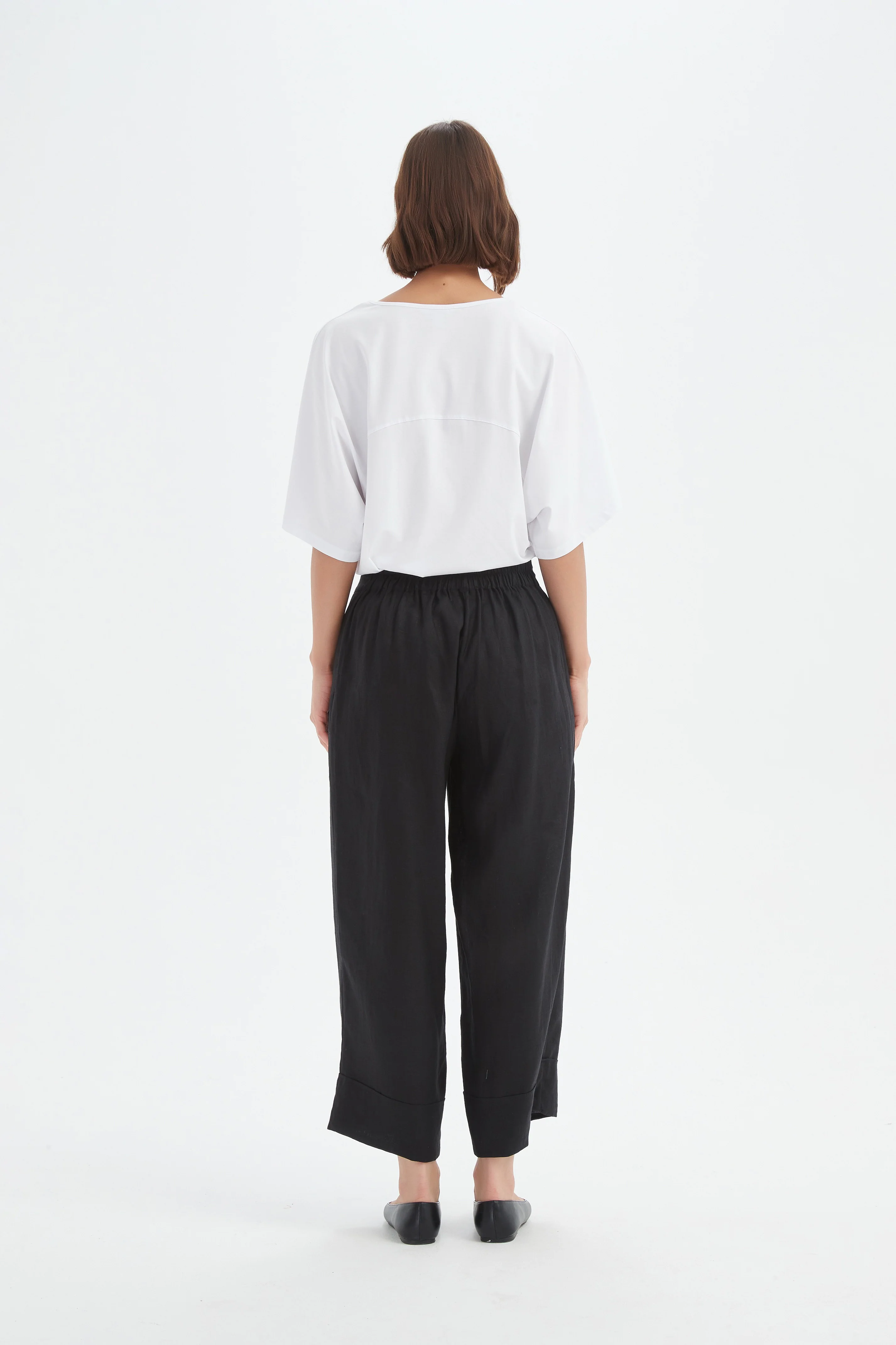 WIDE LEG LINEN PANT - Image 16