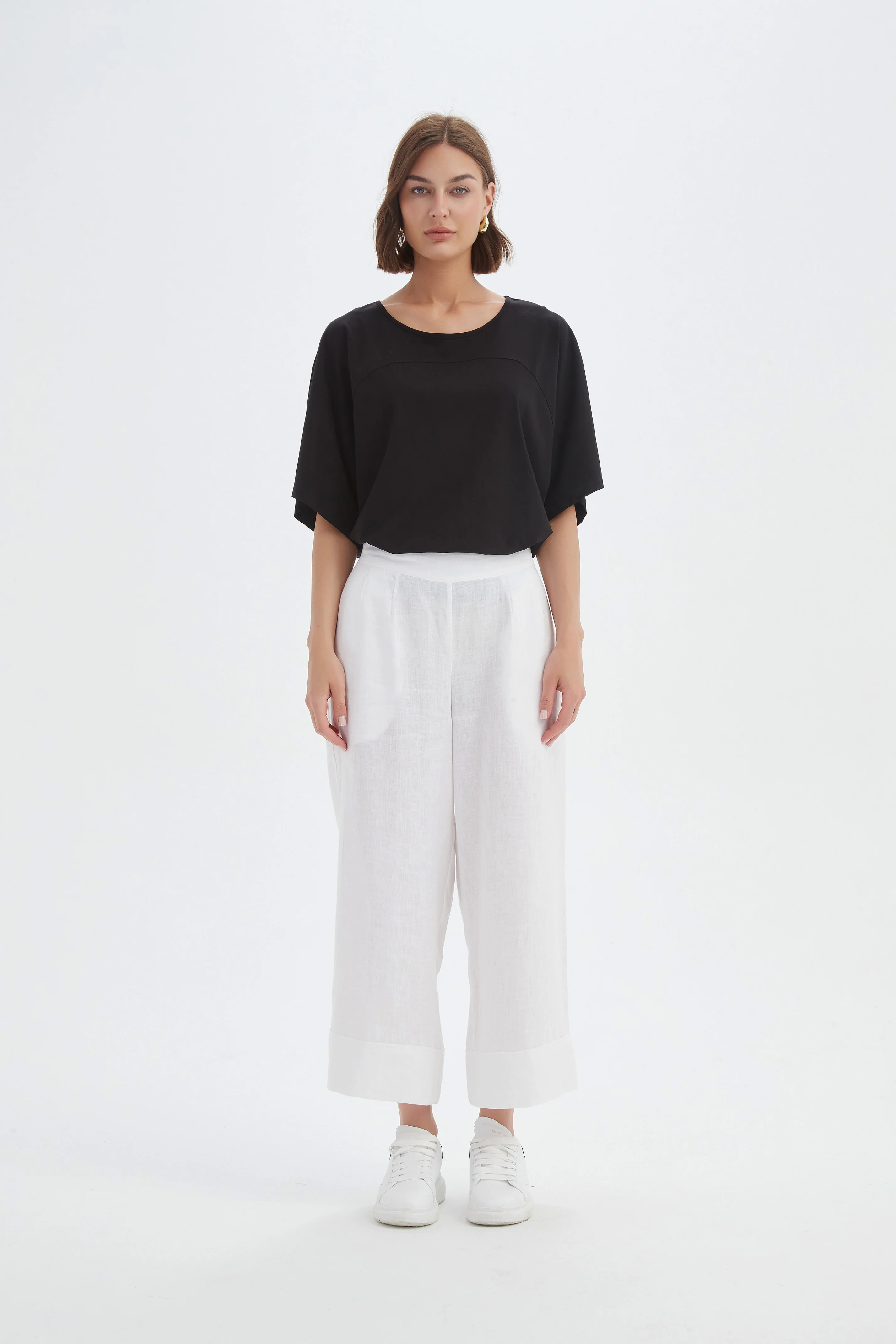 WIDE LEG LINEN PANT - Image 20