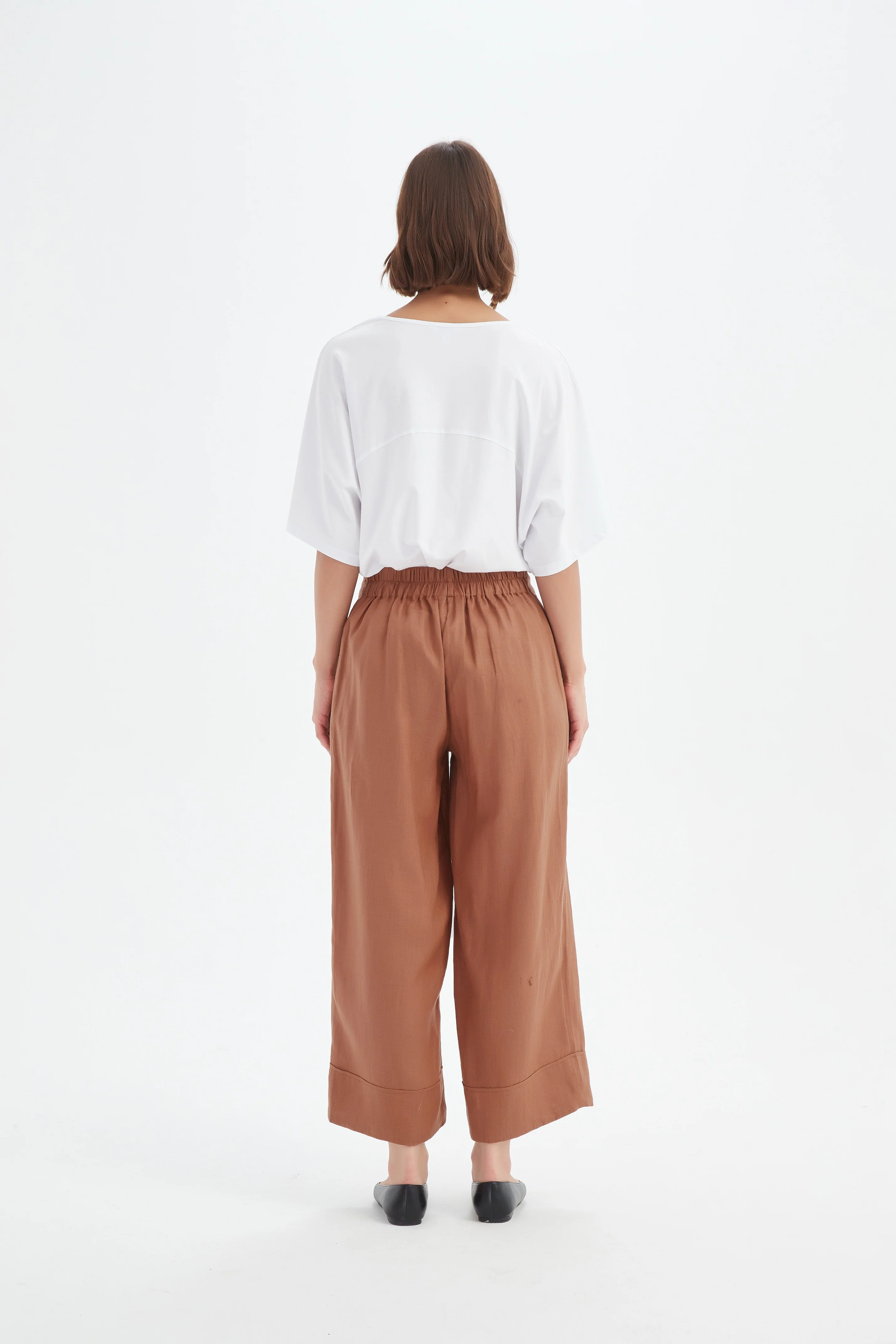 WIDE LEG LINEN PANT - Image 6