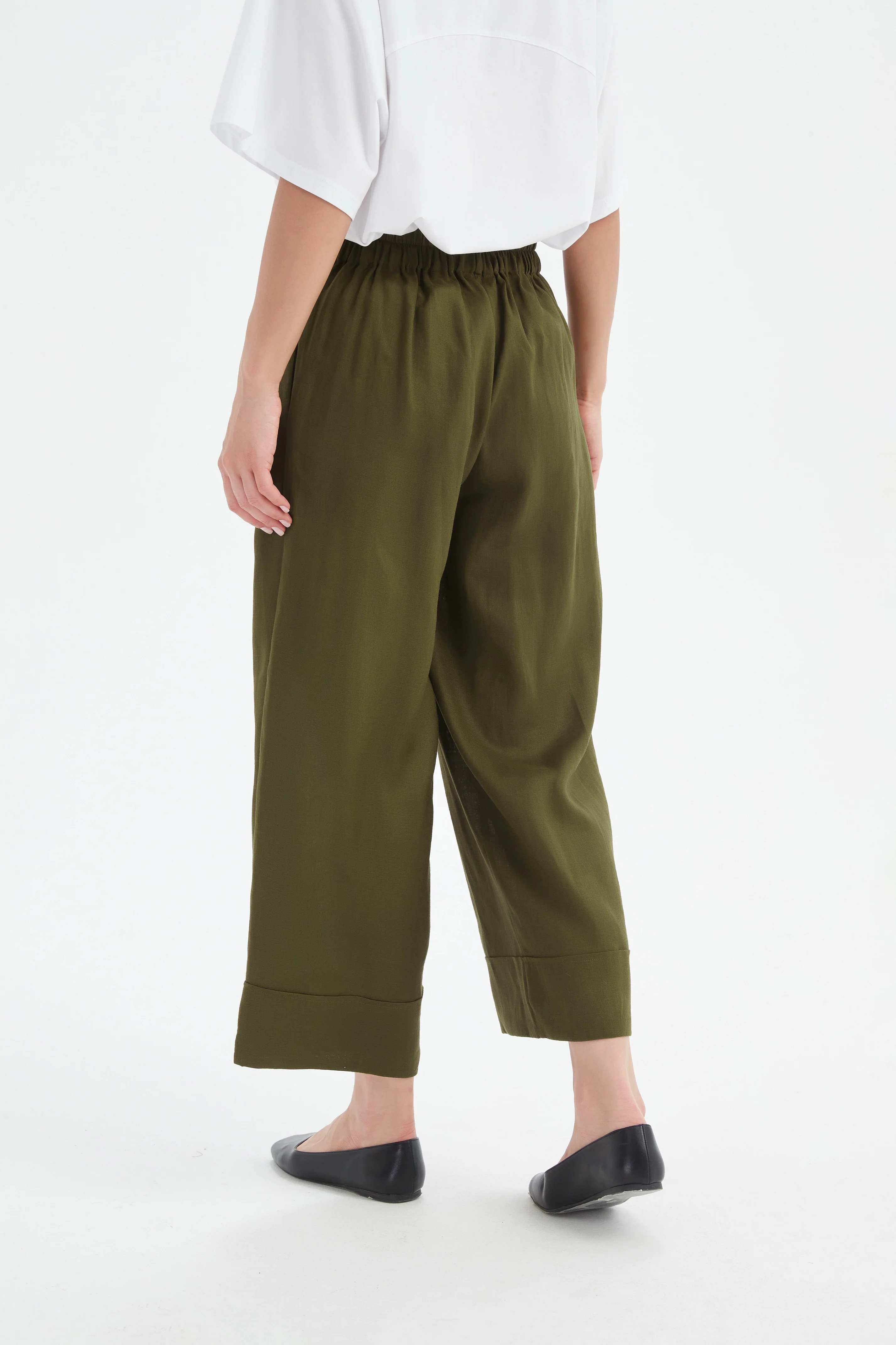 WIDE LEG LINEN PANT - Image 8