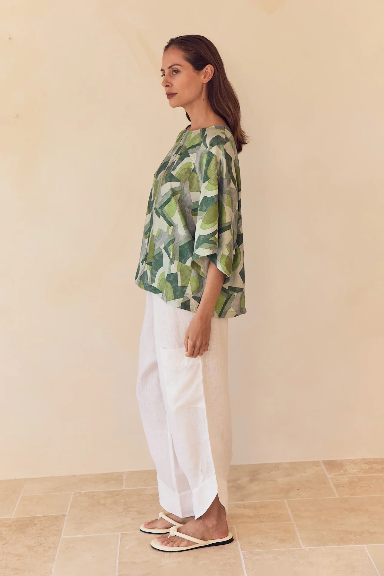 WIDE SLEEVE PRINT TOP - Image 12