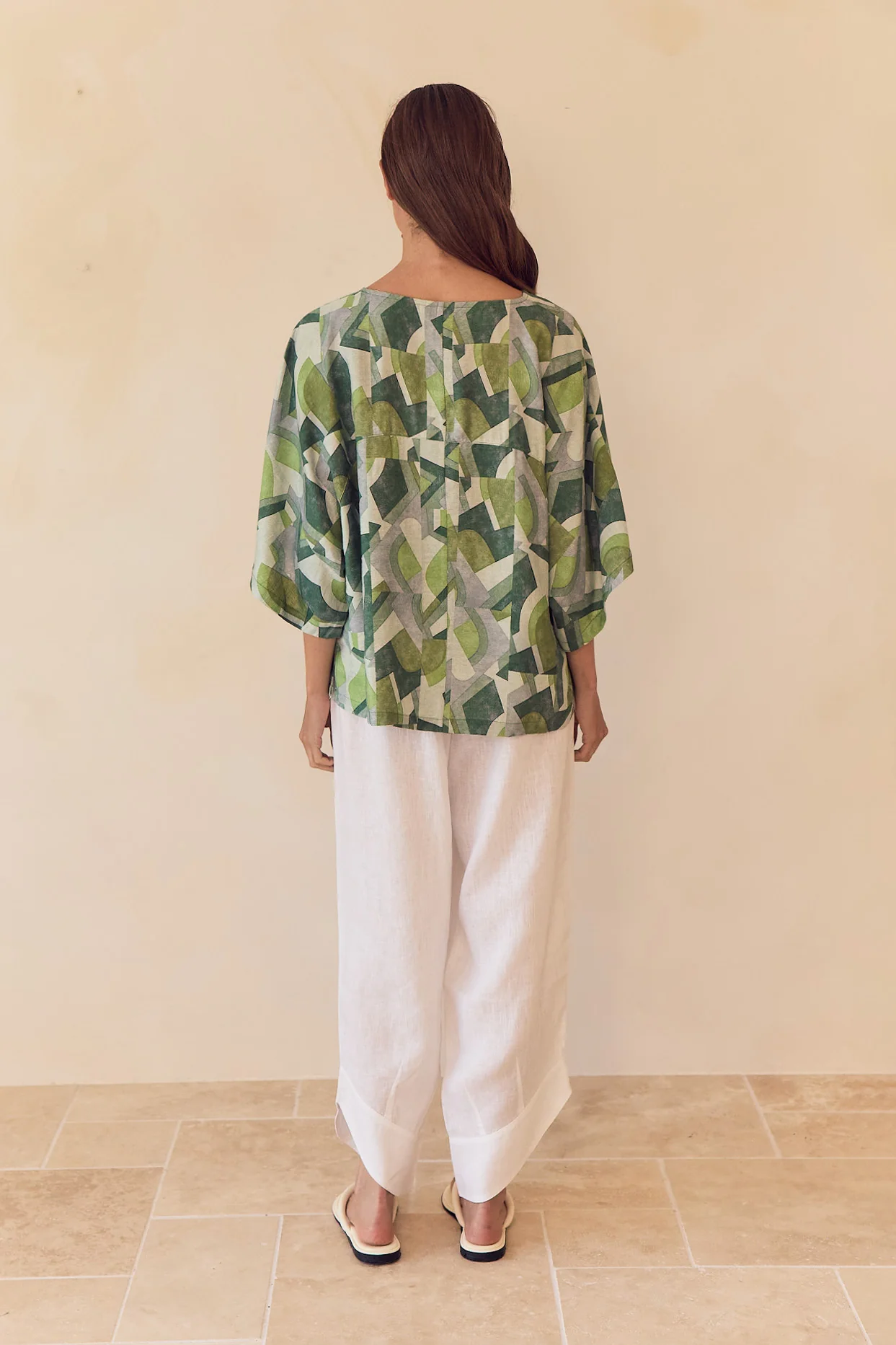 WIDE SLEEVE PRINT TOP - Image 13