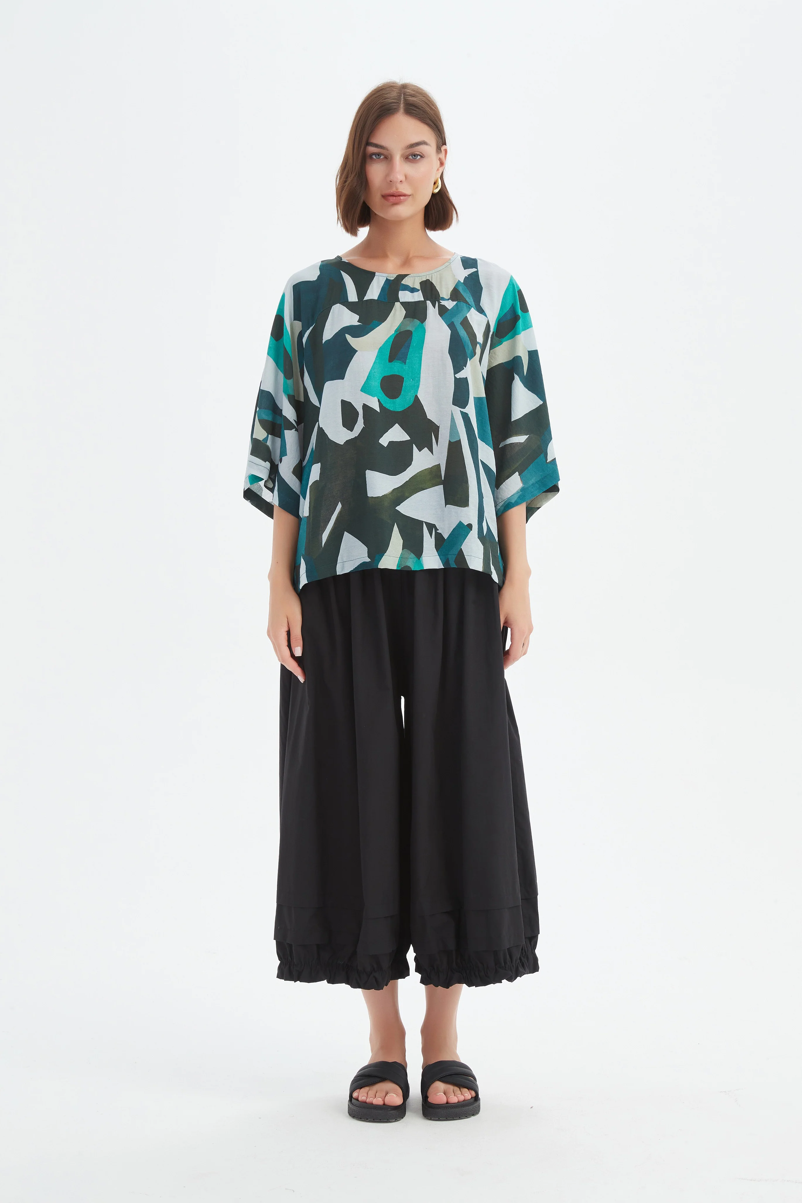 WIDE SLEEVE PRINT TOP - Image 17