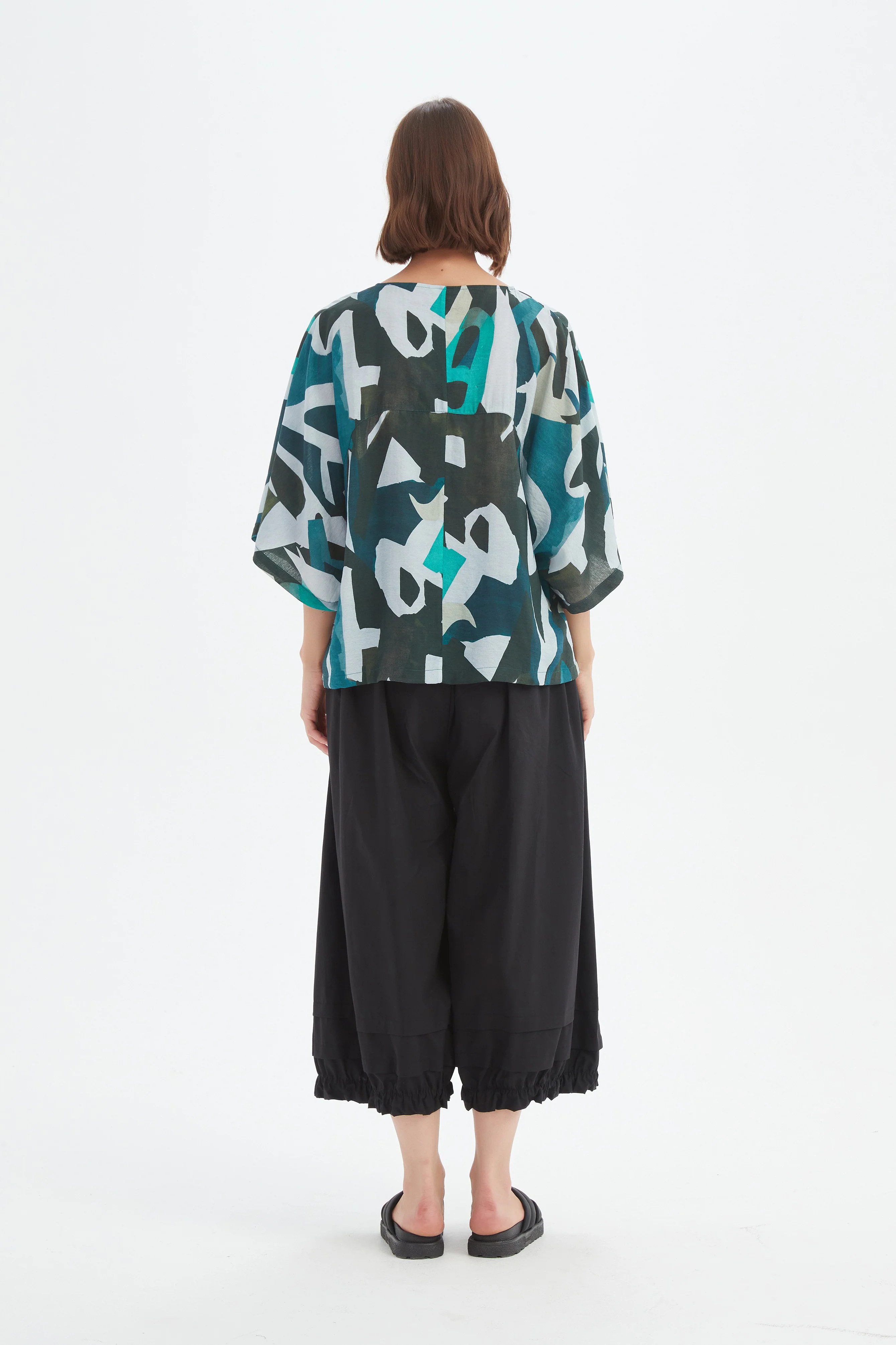 WIDE SLEEVE PRINT TOP - Image 18