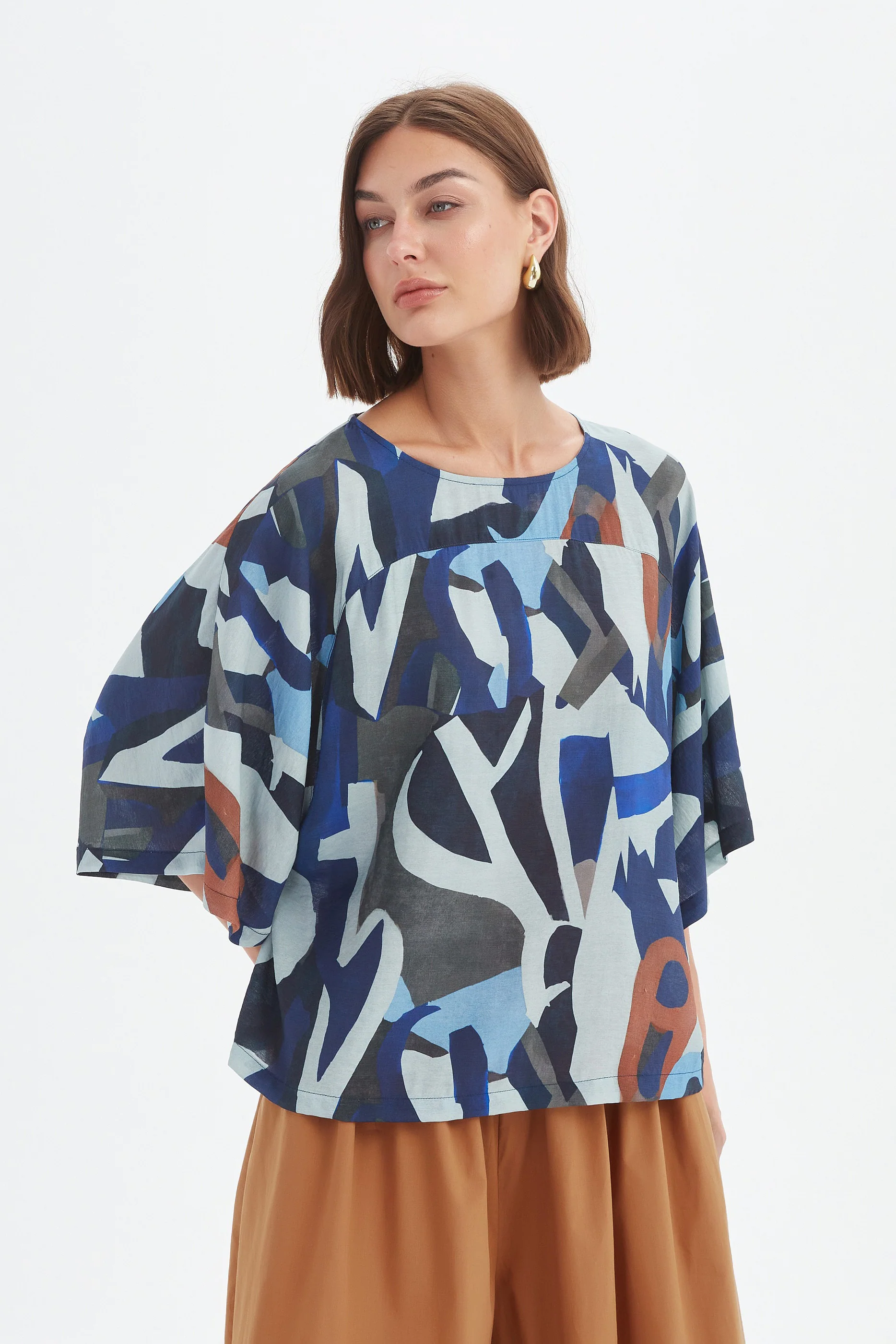 WIDE SLEEVE PRINT TOP - Image 5