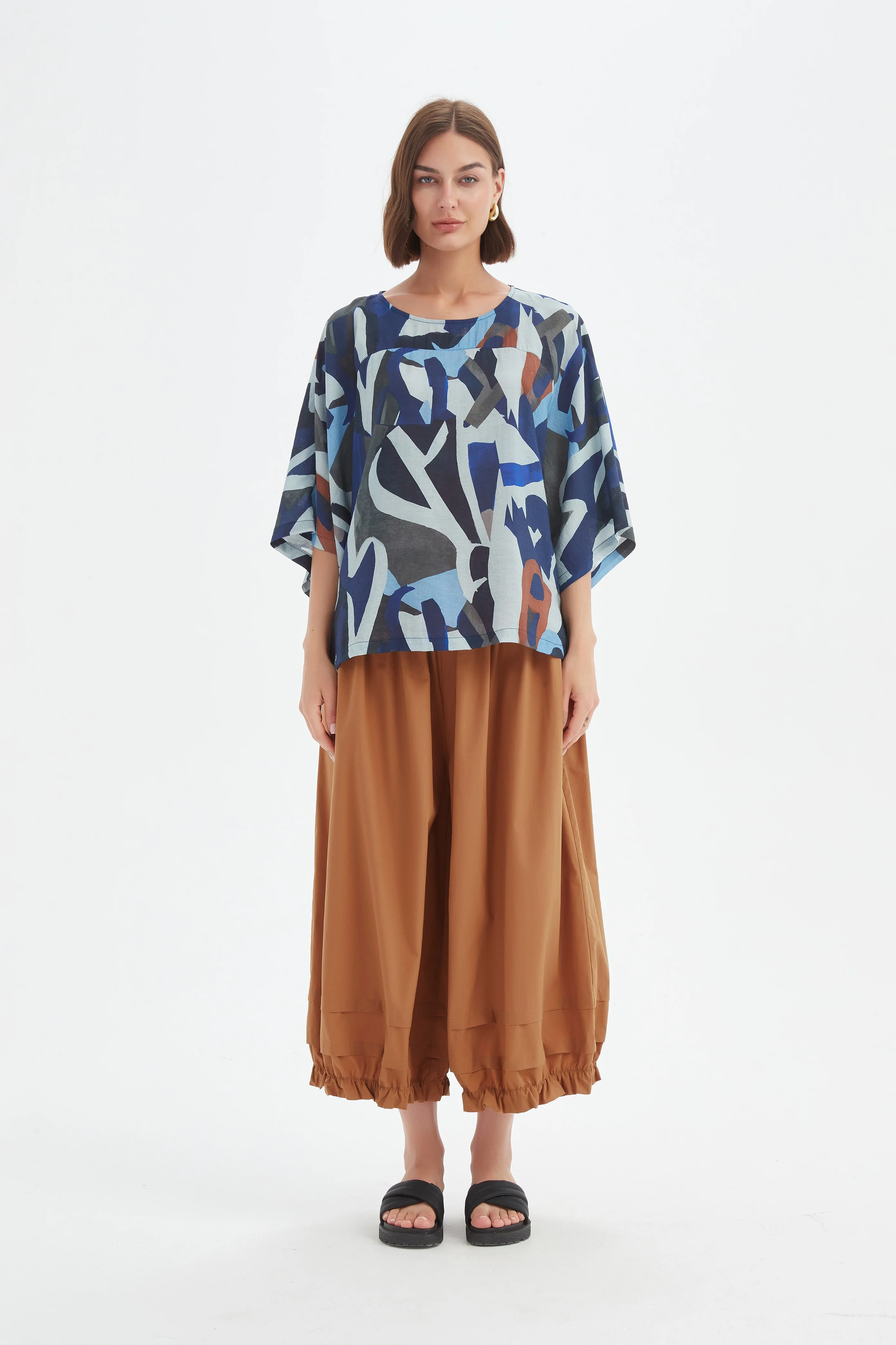 WIDE SLEEVE PRINT TOP - Image 7
