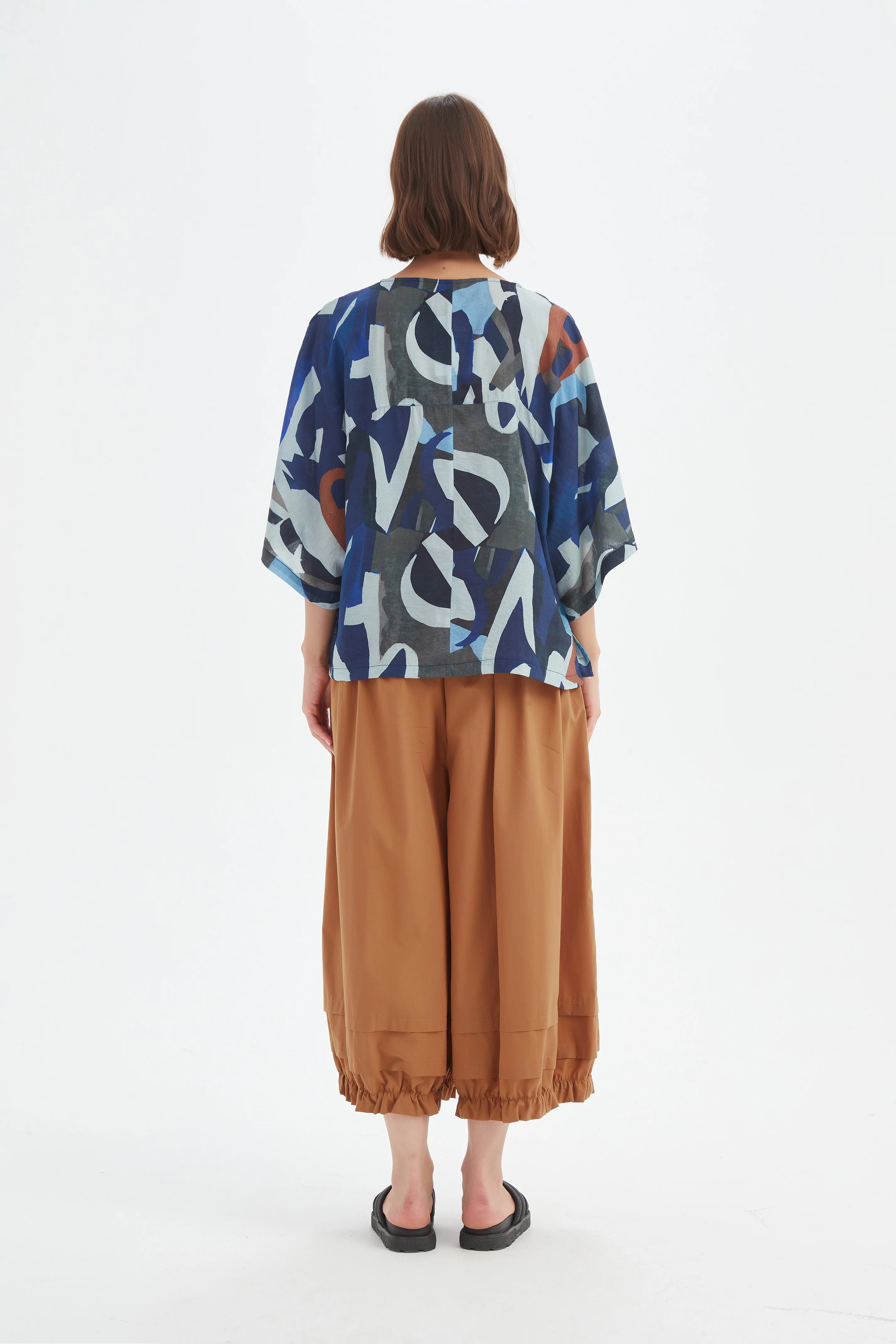 WIDE SLEEVE PRINT TOP - Image 8