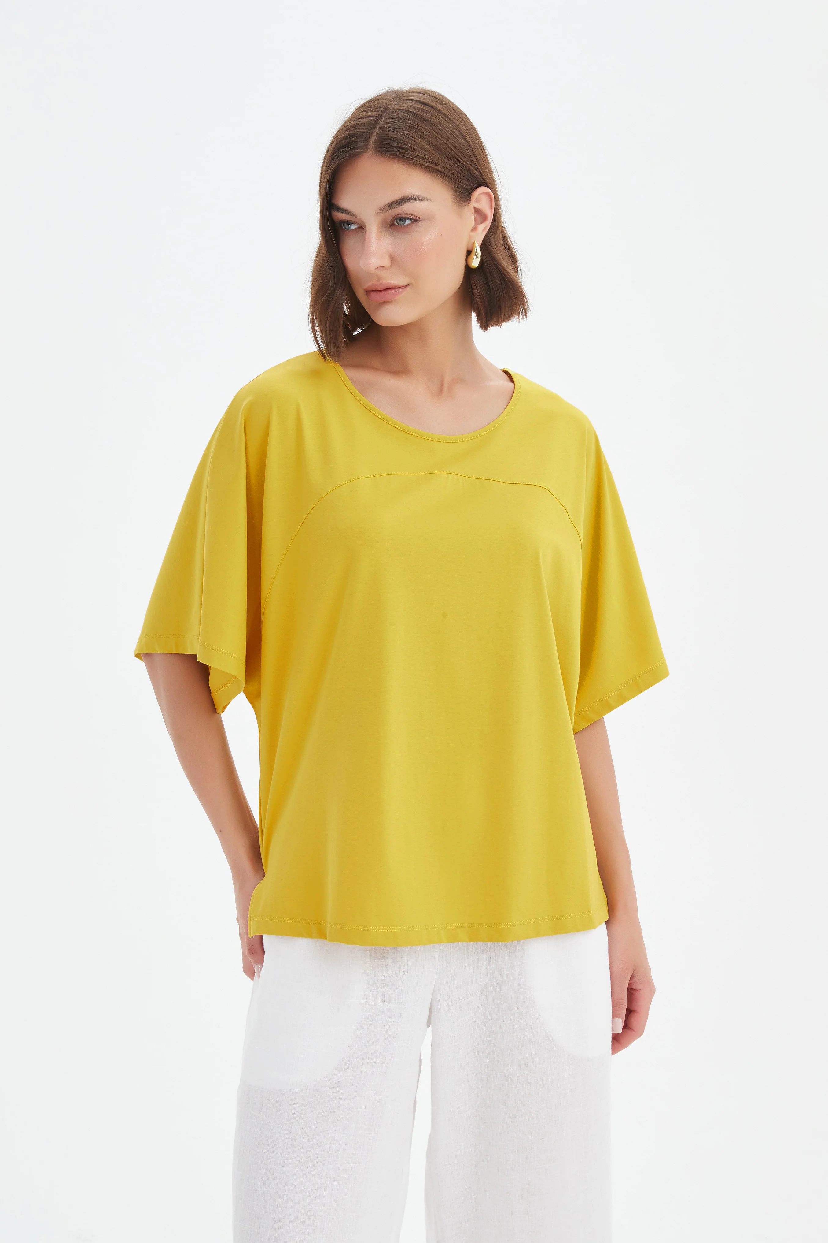 WIDE SLEEVE YOKE TEE - Image 11