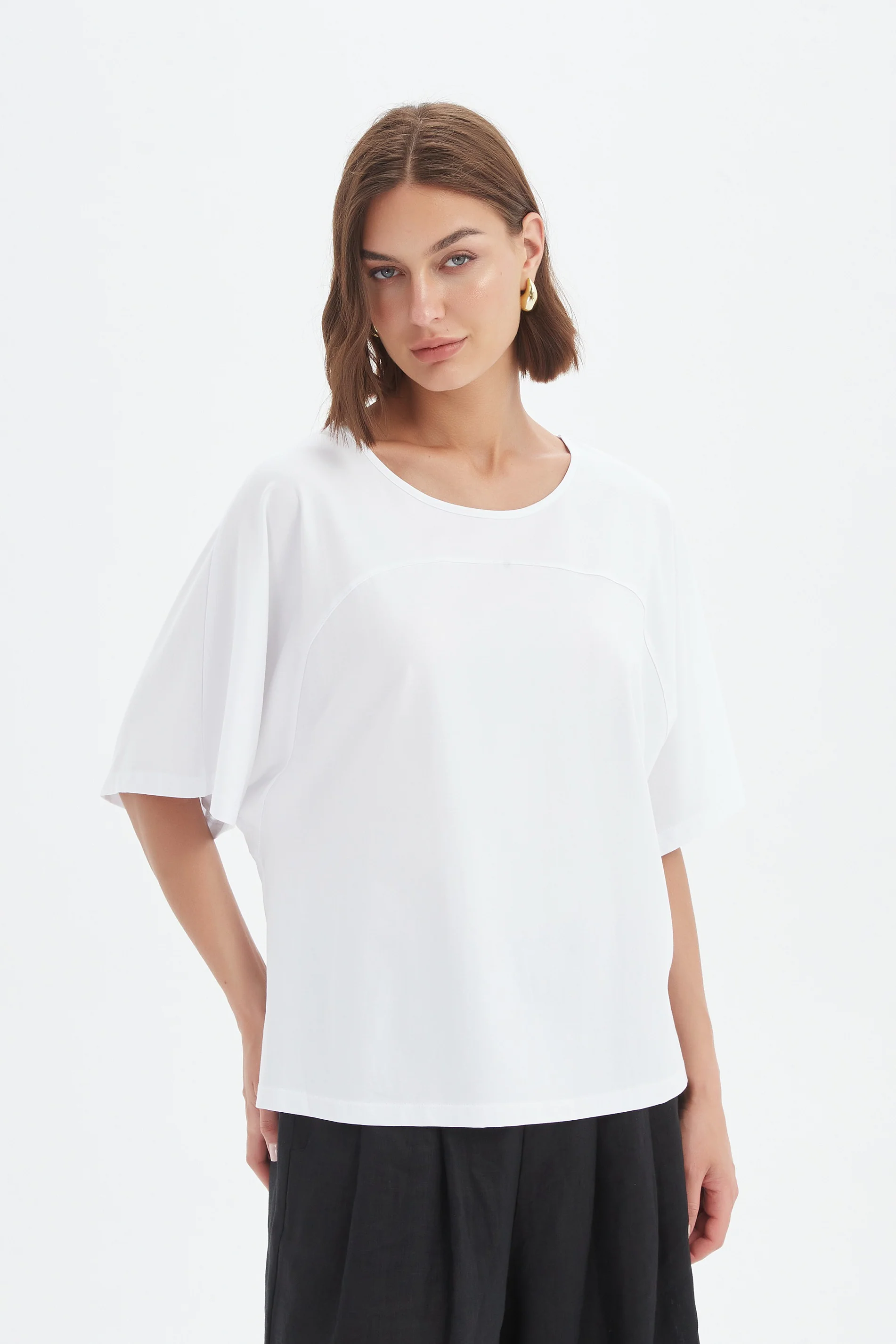 WIDE SLEEVE YOKE TEE - Image 7