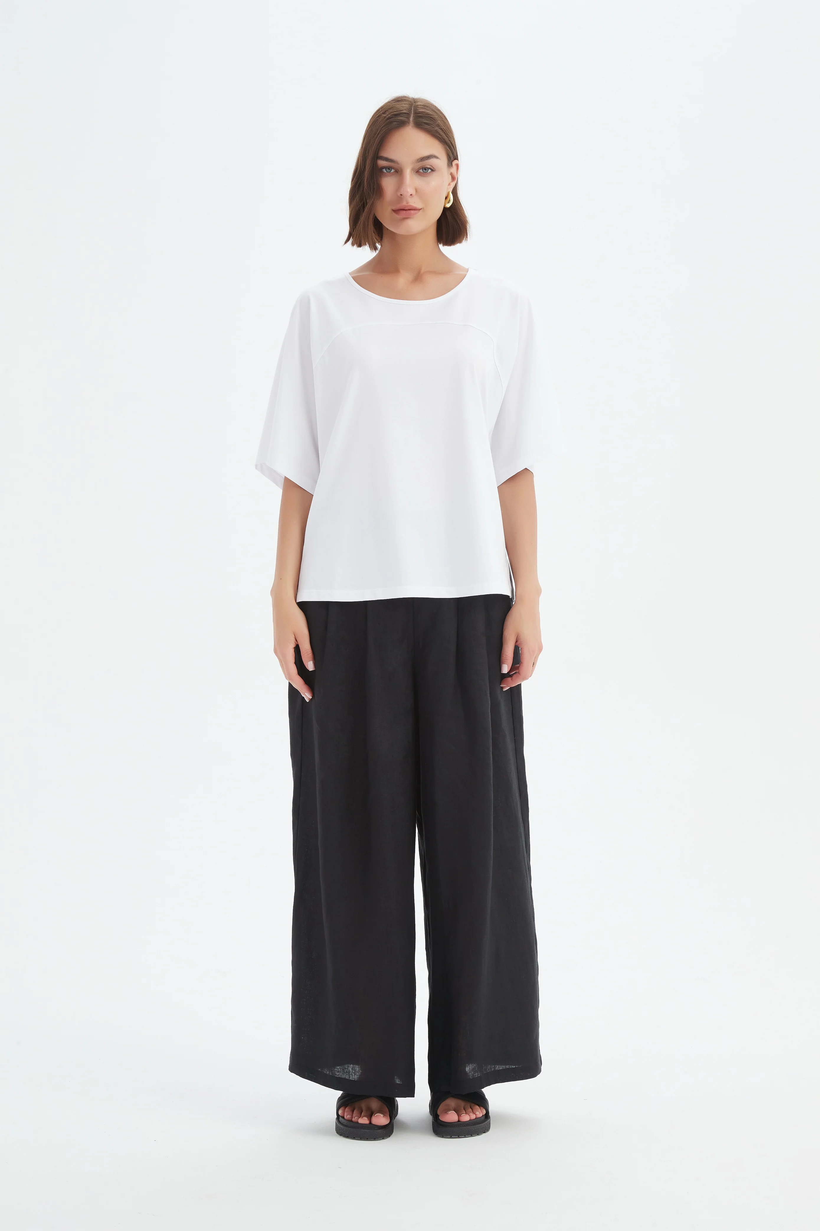 WIDE SLEEVE YOKE TEE - Image 9