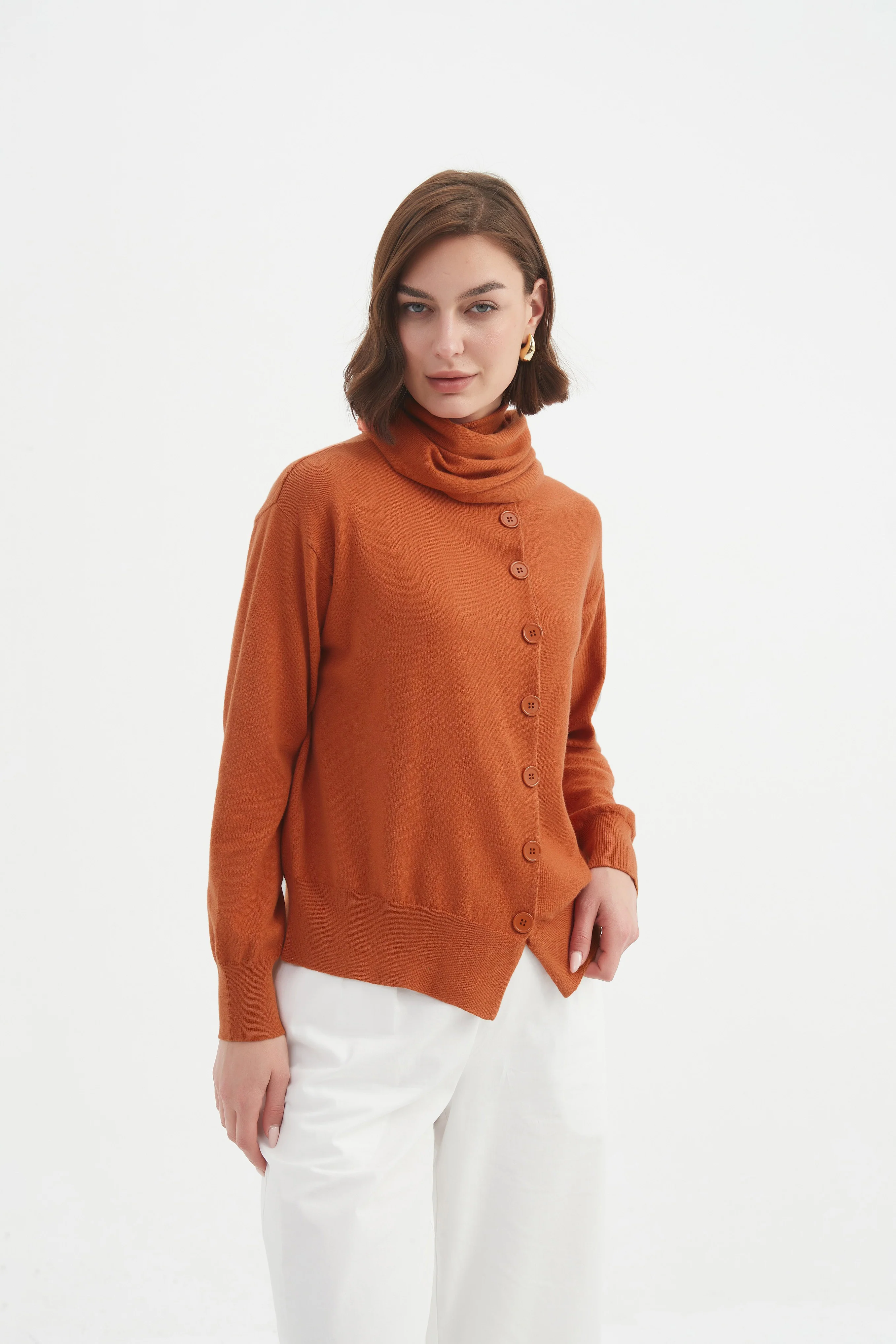 WRAP COLLAR KNIT - Image 14