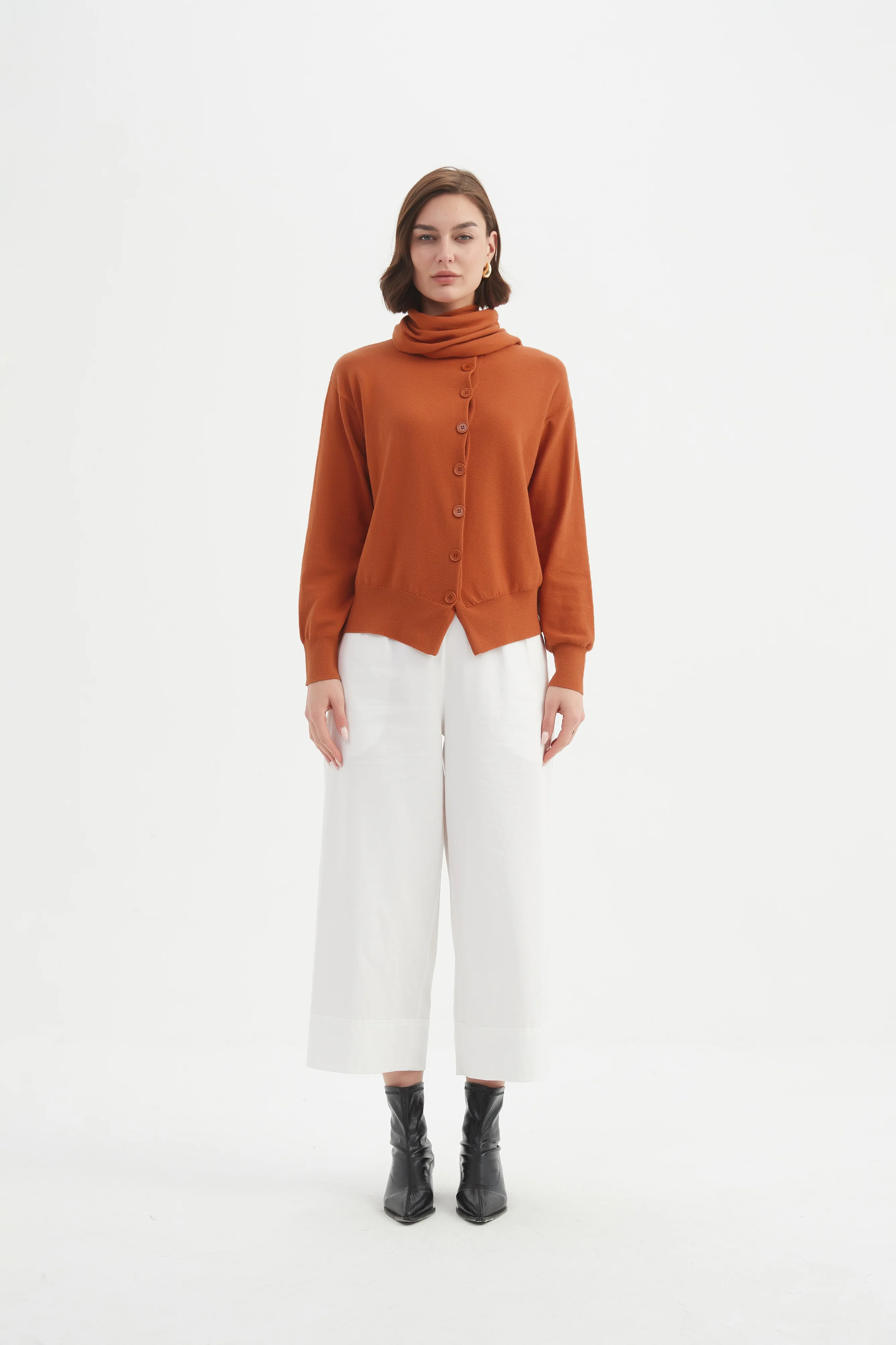 WRAP COLLAR KNIT - Image 16