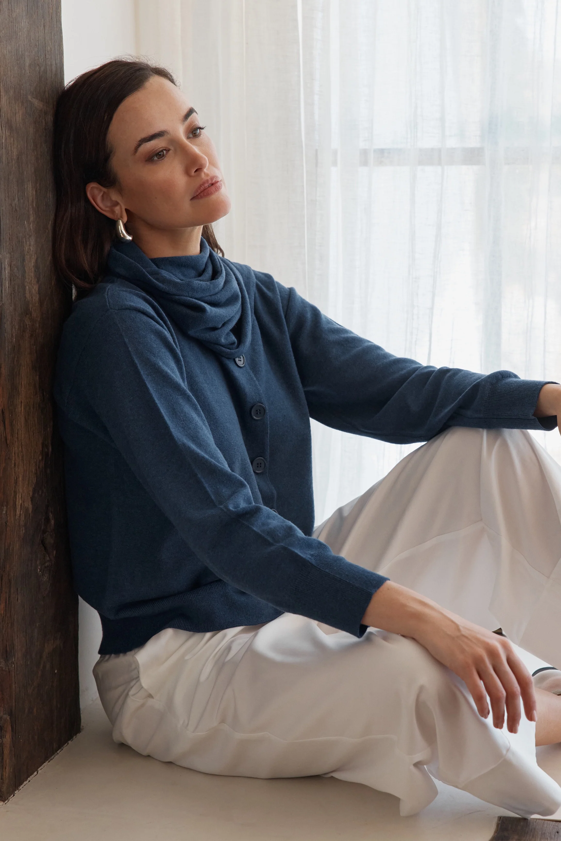 WRAP COLLAR KNIT - Image 18
