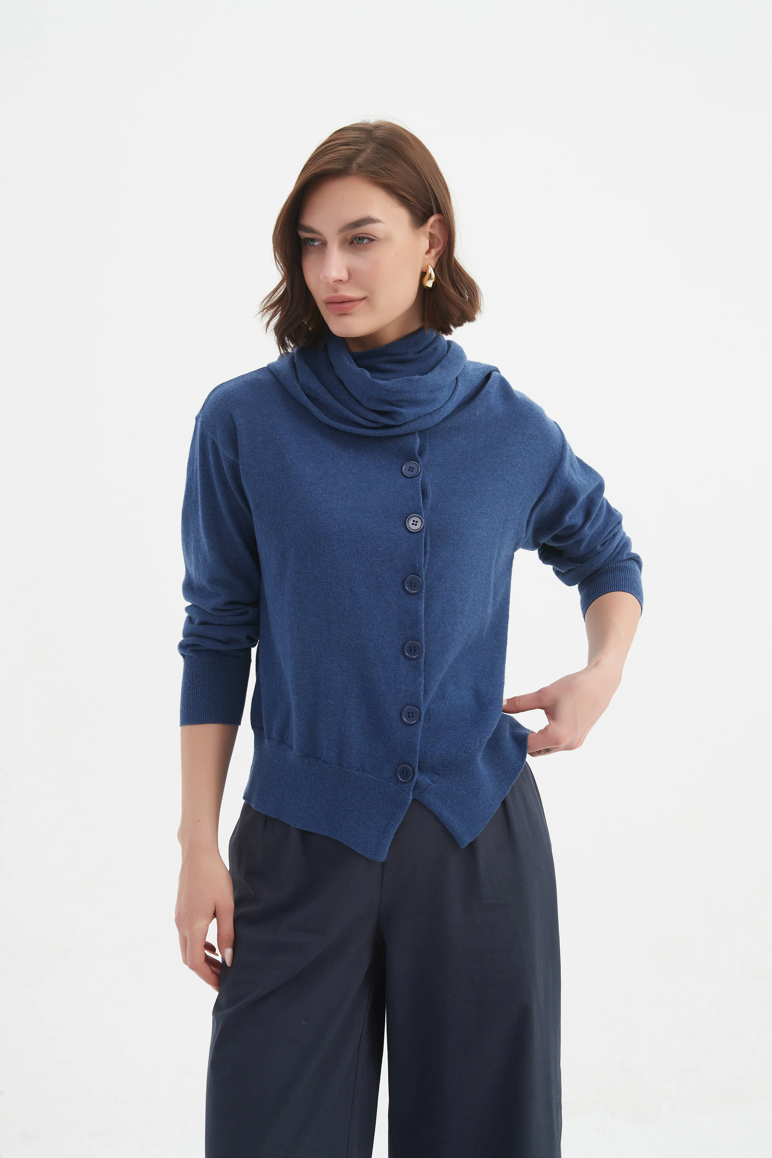 WRAP COLLAR KNIT - Image 20