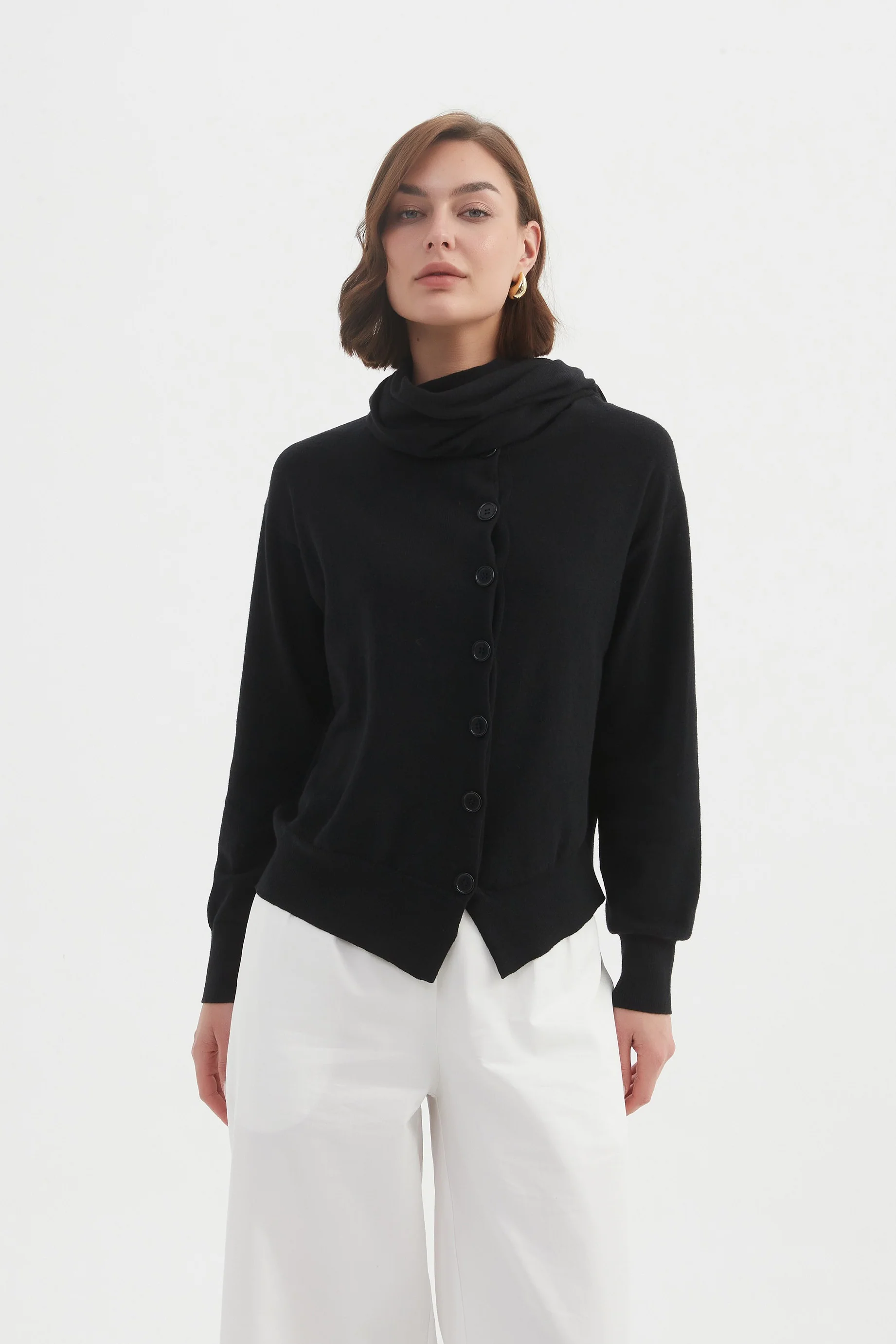 WRAP COLLAR KNIT - Image 26