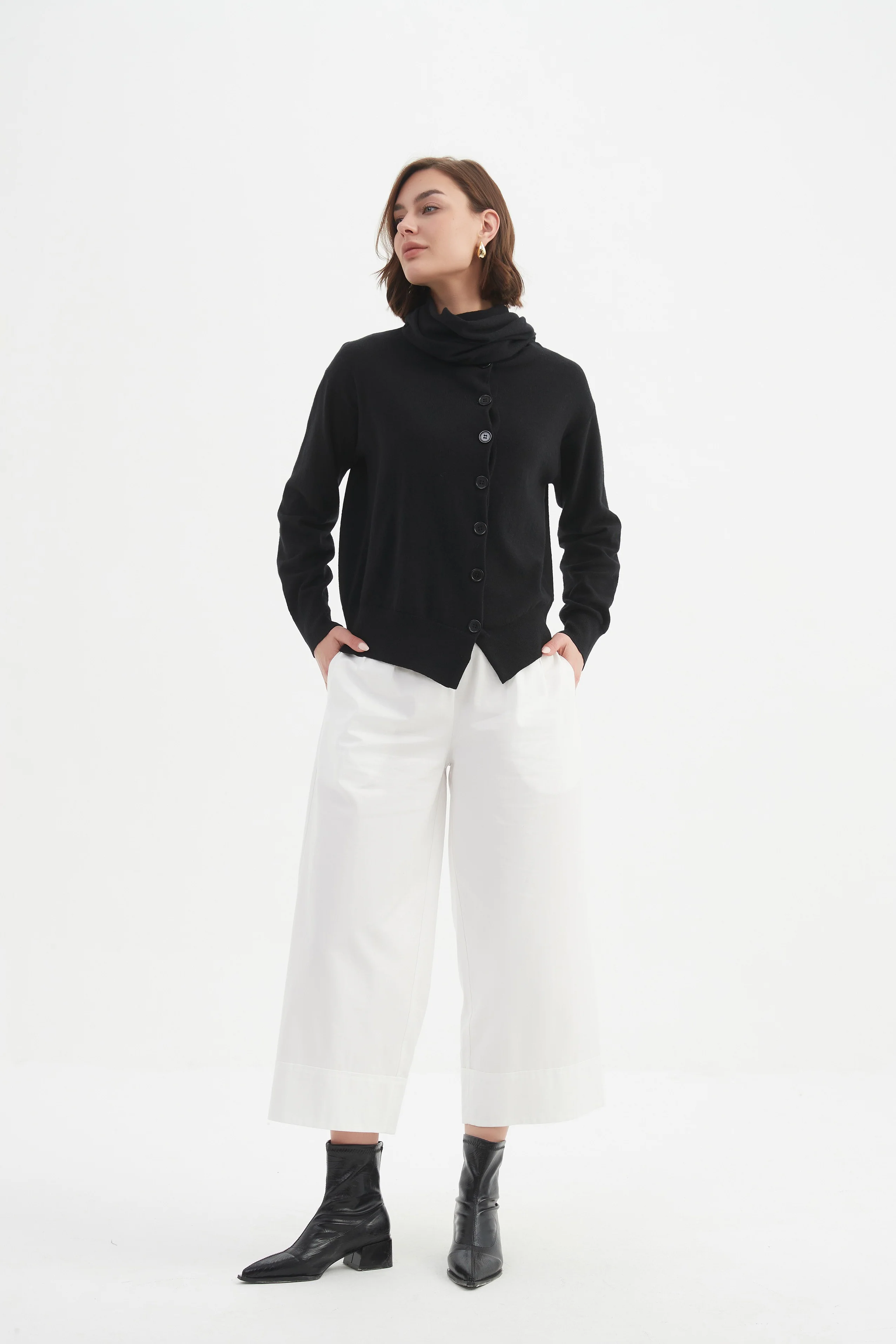 WRAP COLLAR KNIT - Image 27