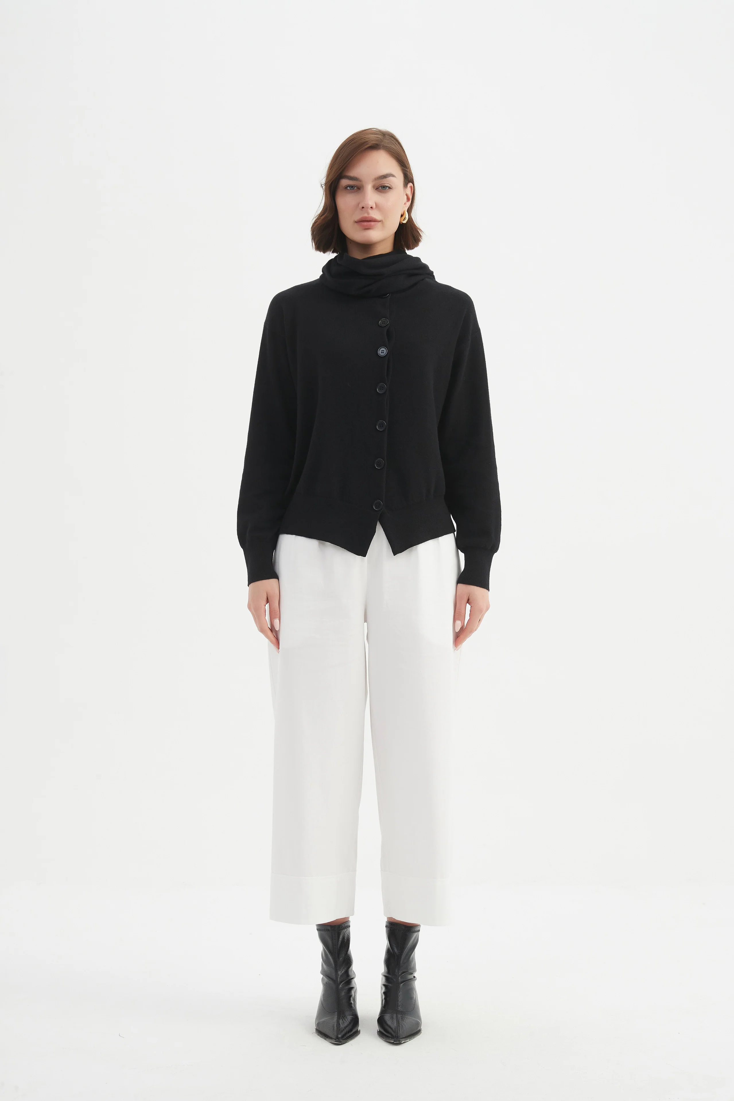 WRAP COLLAR KNIT - Image 28