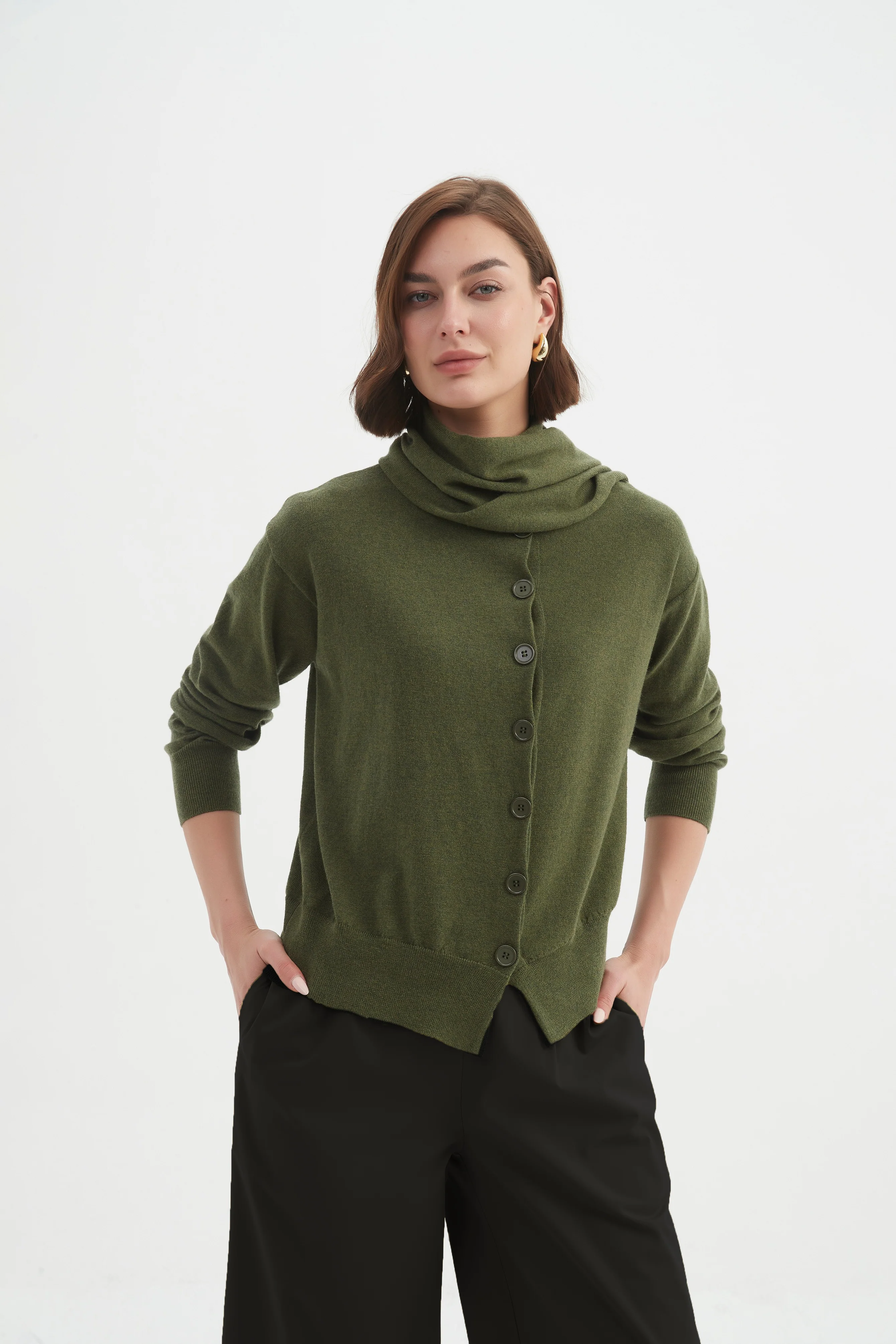 WRAP COLLAR KNIT - Image 3