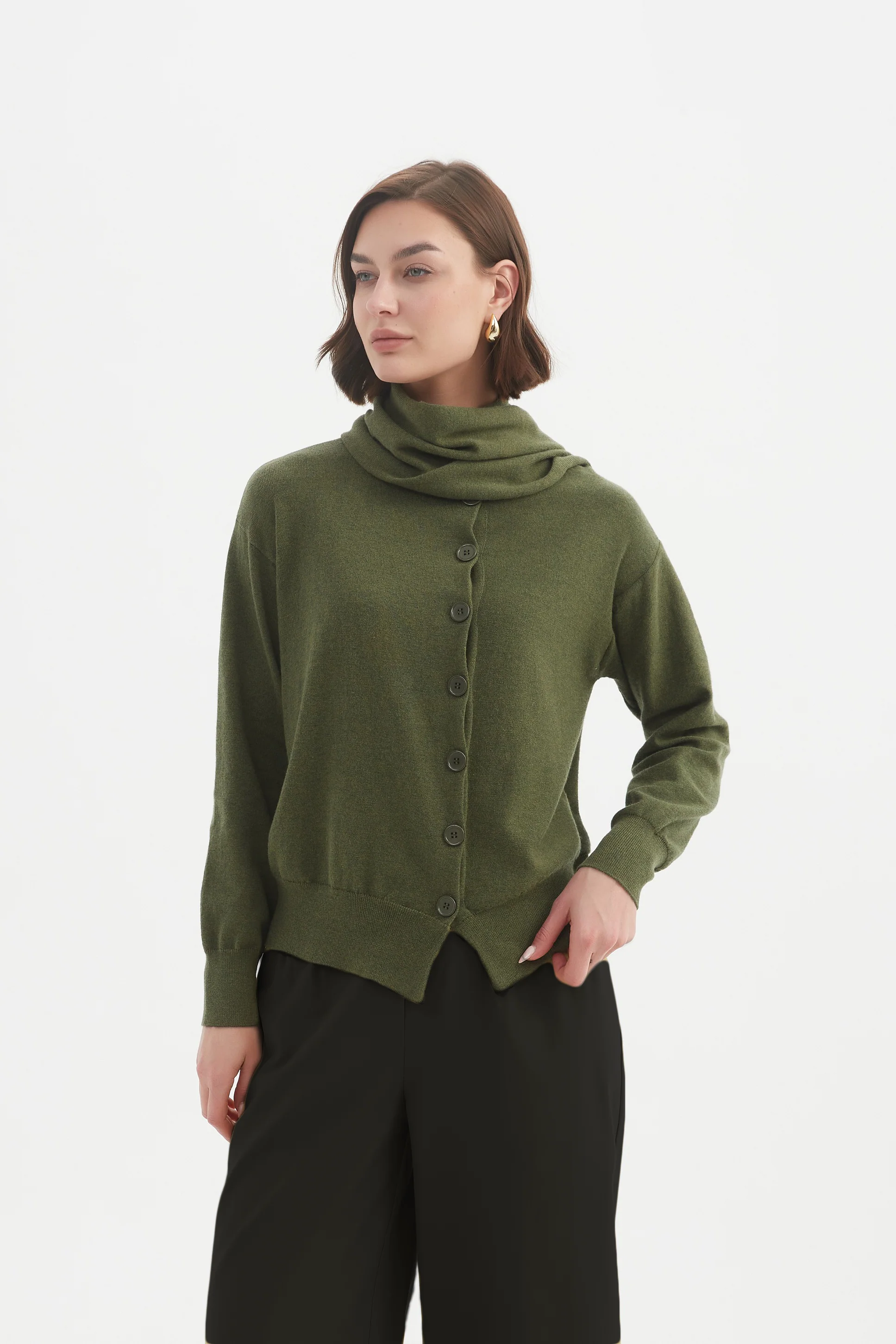WRAP COLLAR KNIT - Image 4