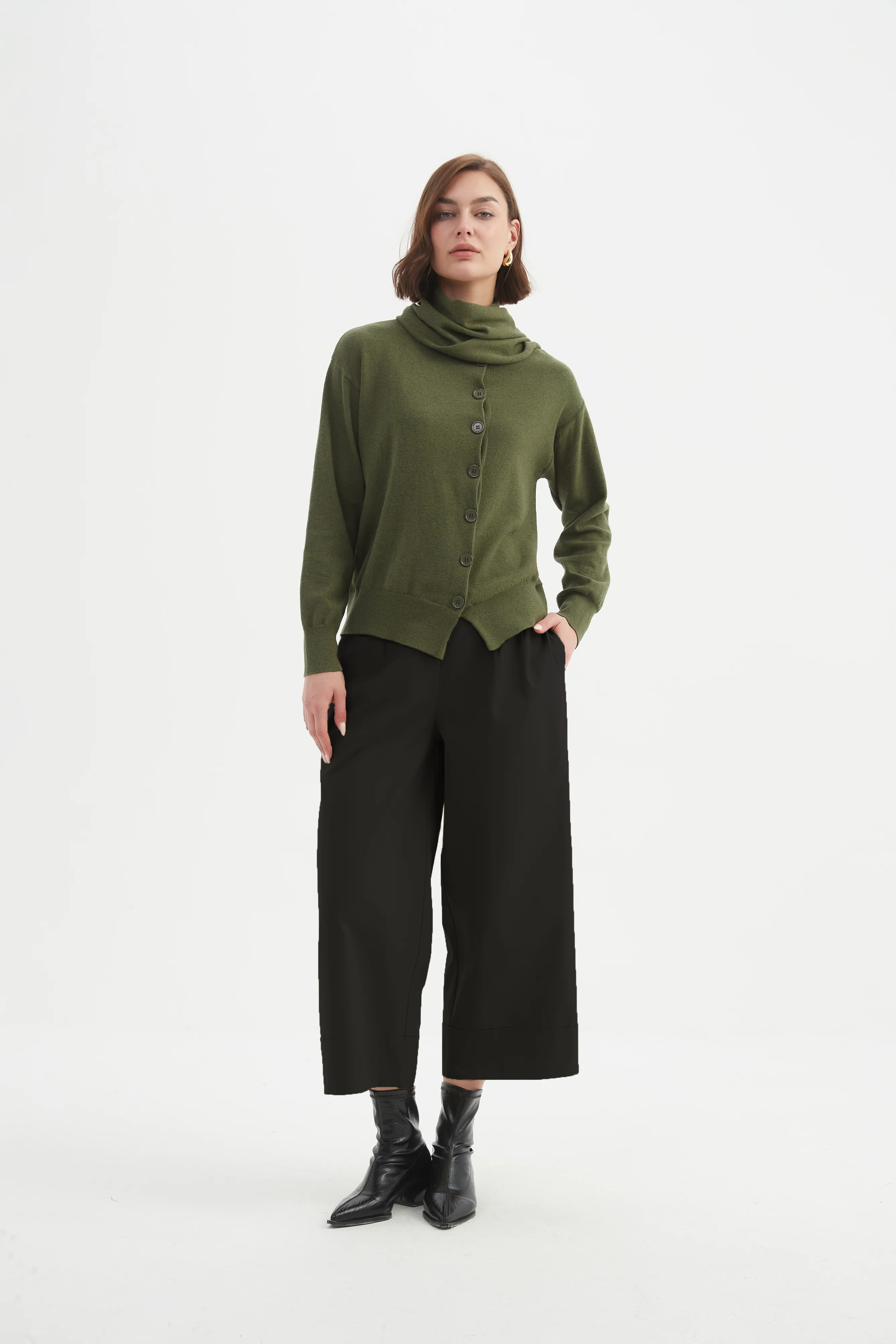 WRAP COLLAR KNIT - Image 5