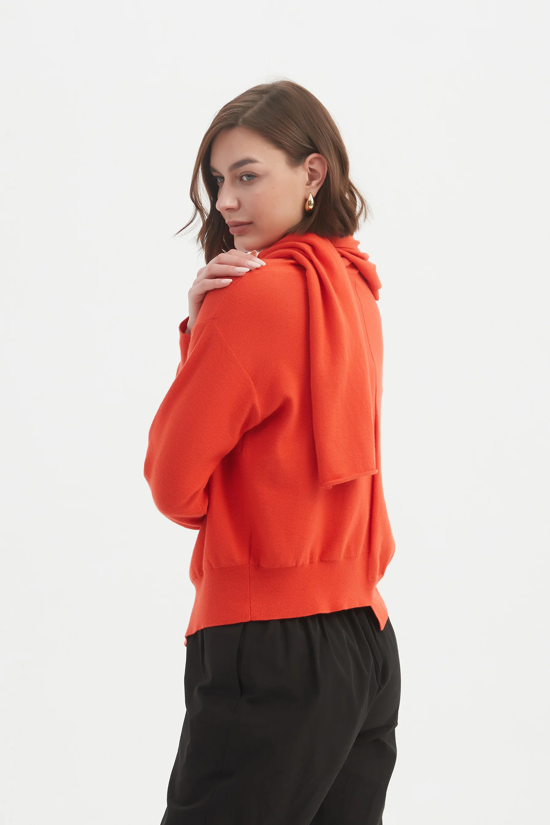 WRAP COLLAR KNIT - Image 9