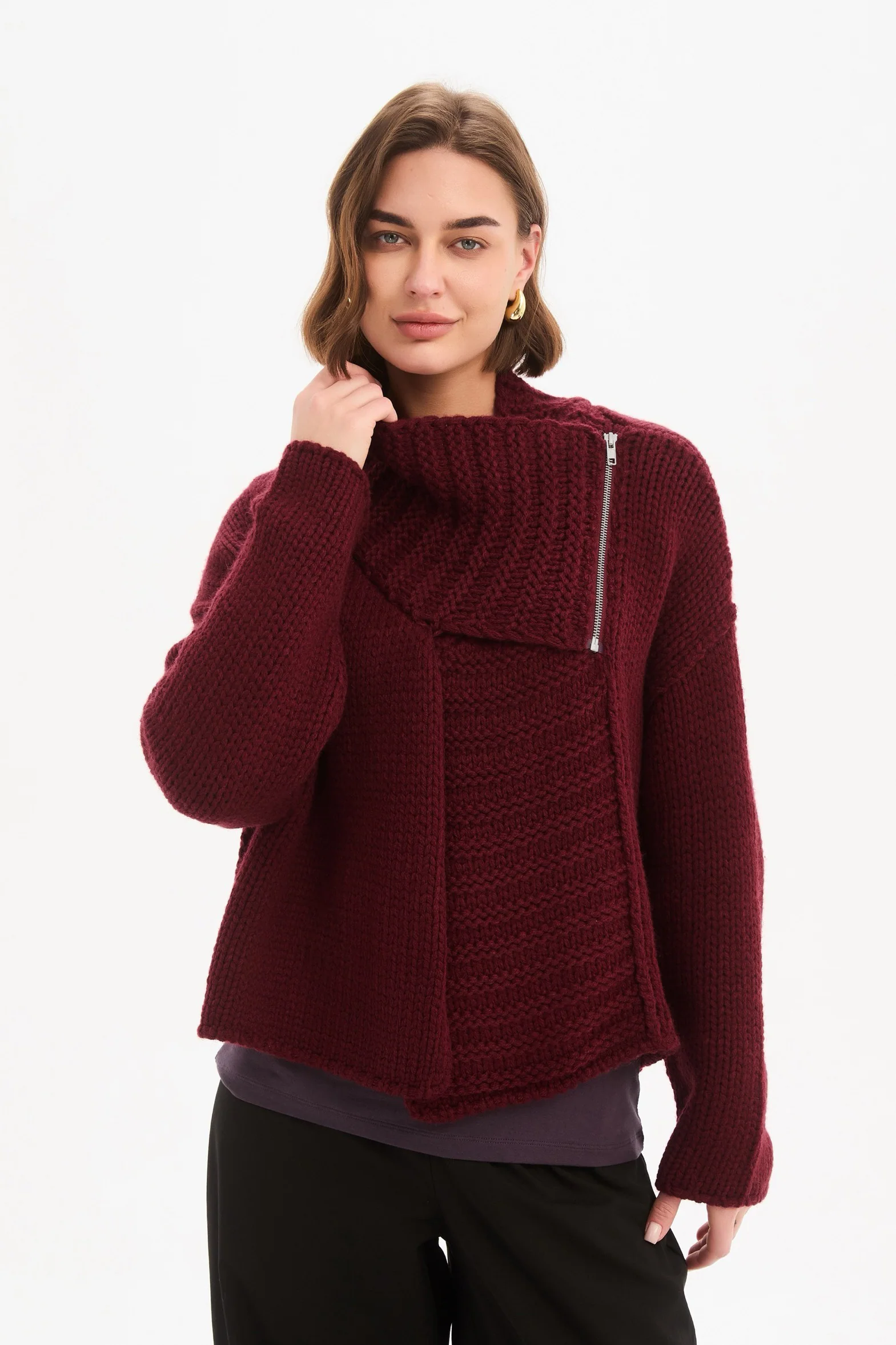 ZIP COLLAR CARDIGAN - Image 24