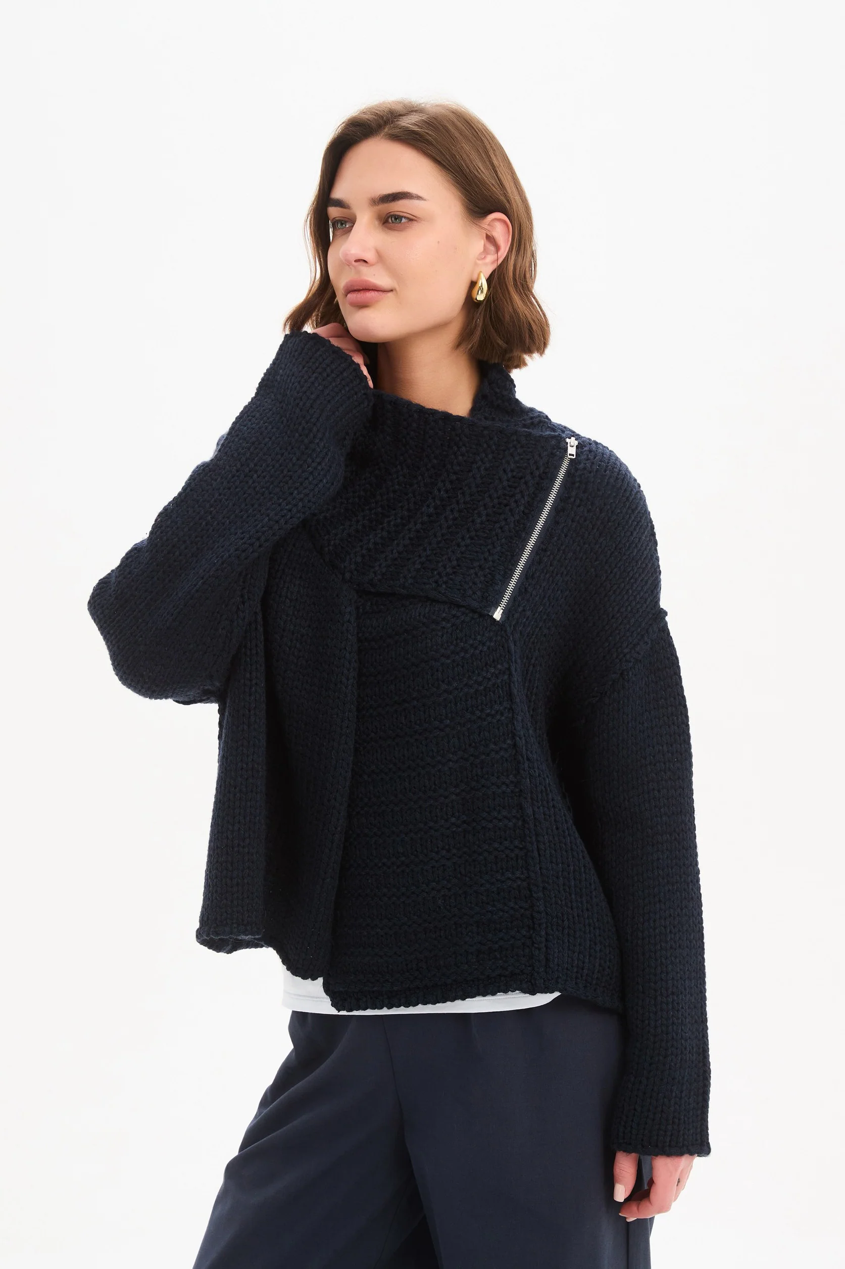 ZIP COLLAR CARDIGAN - Image 3