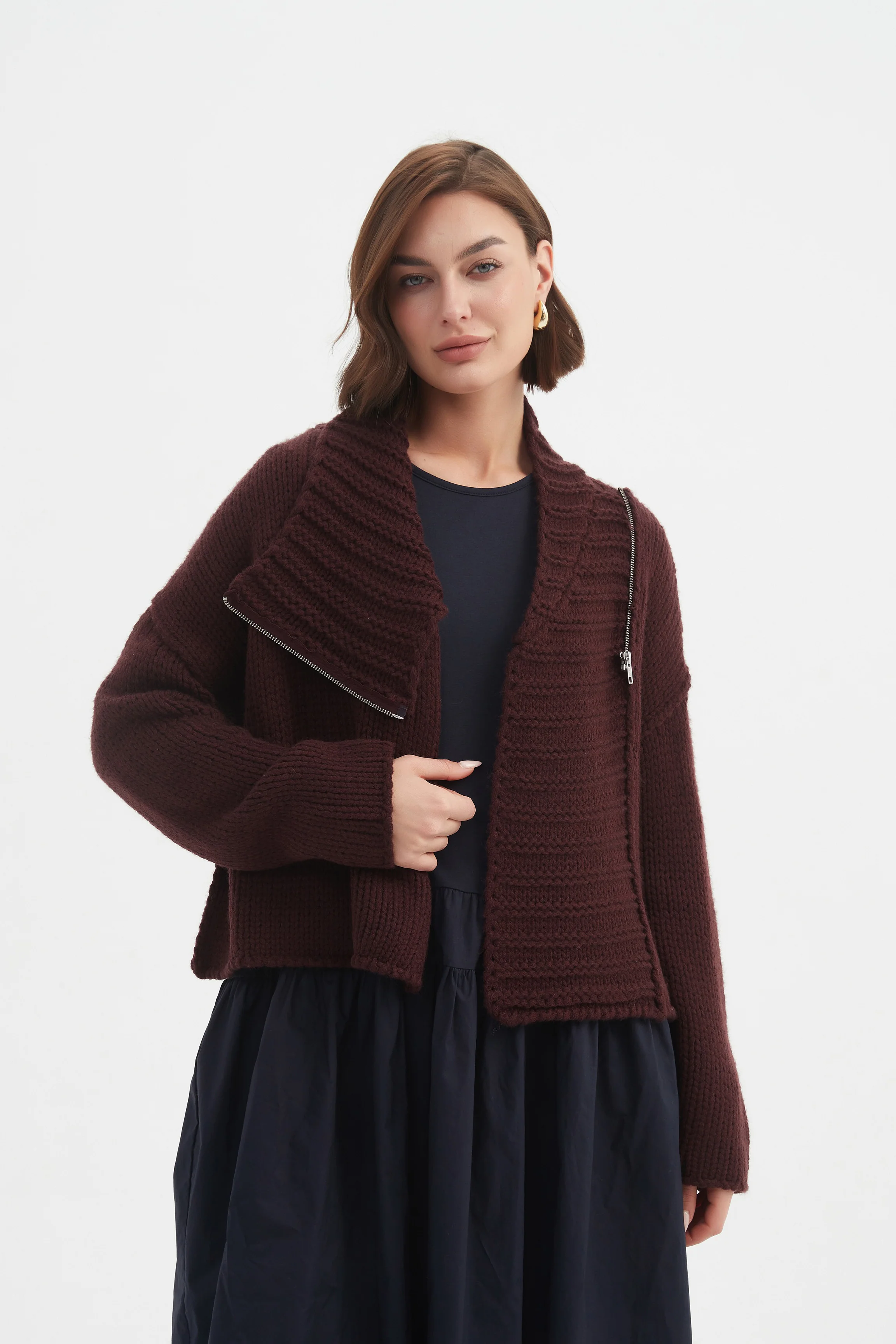 ZIP COLLAR CARDIGAN - Image 34