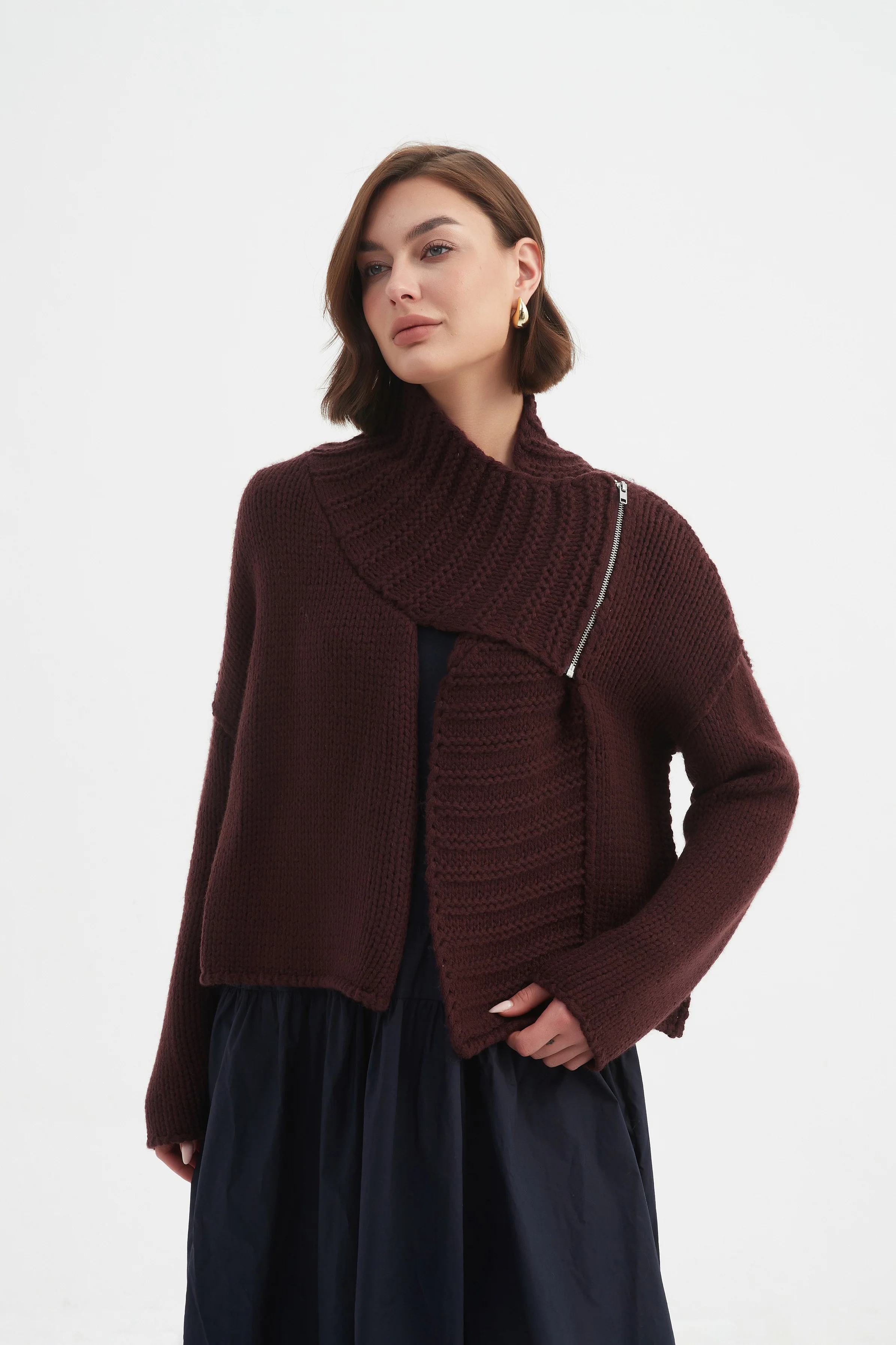 ZIP COLLAR CARDIGAN - Image 35