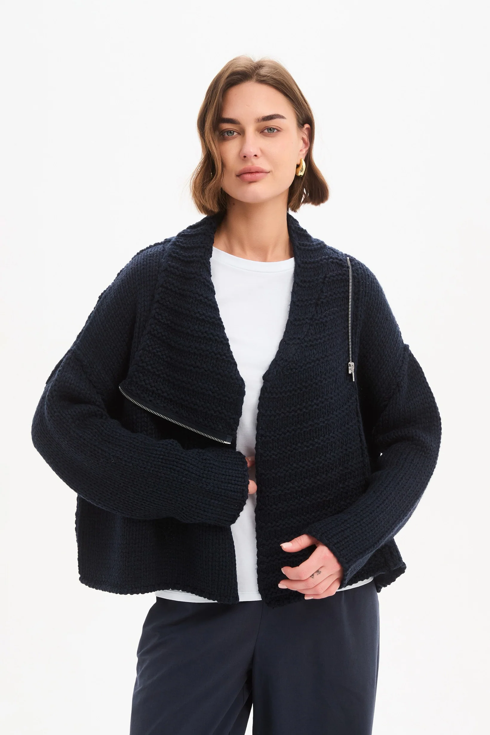 ZIP COLLAR CARDIGAN - Image 4